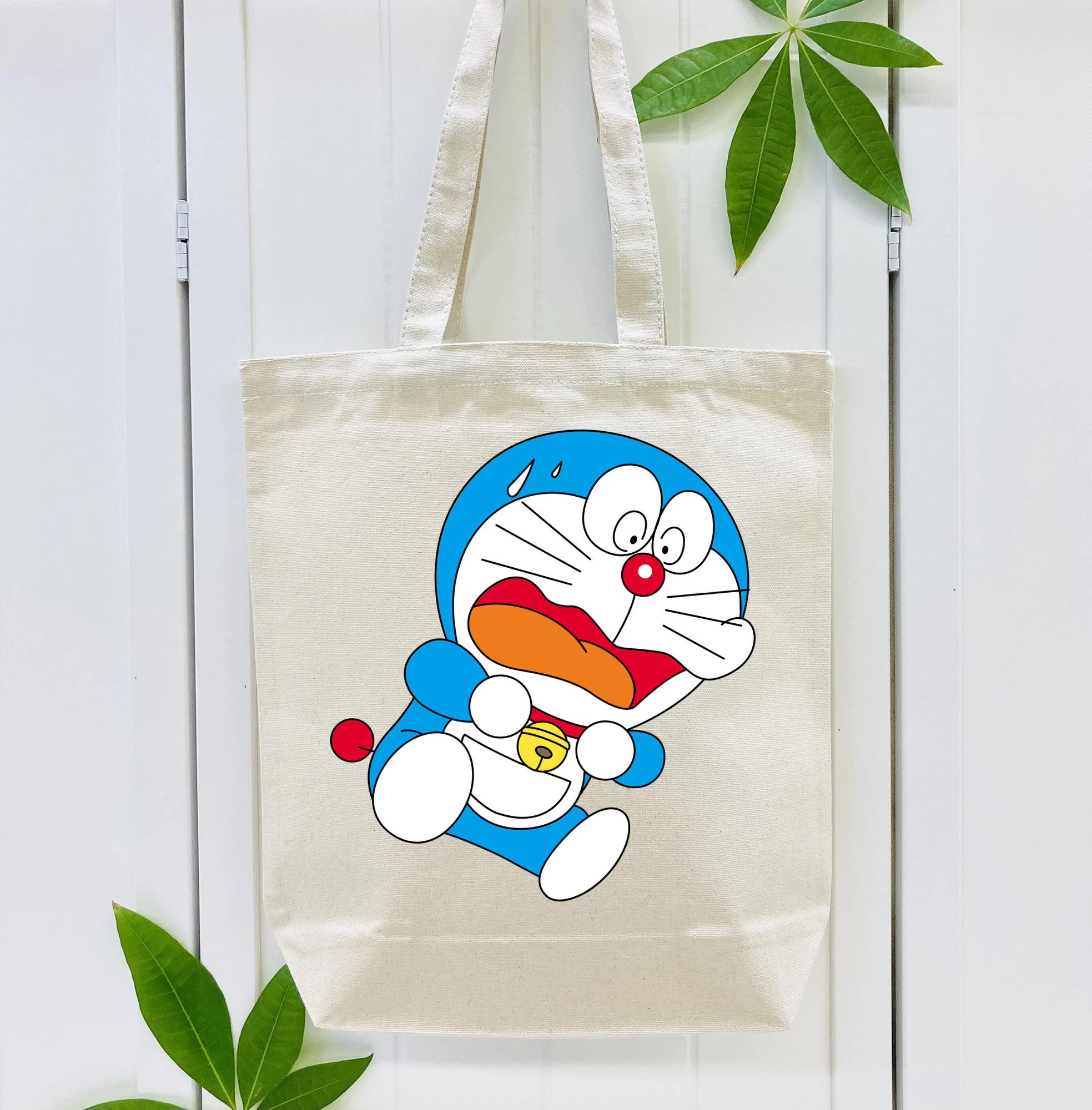 ドラえもん Doraemon 縦型キャンバス生地手提げバッグ　トートバッグ