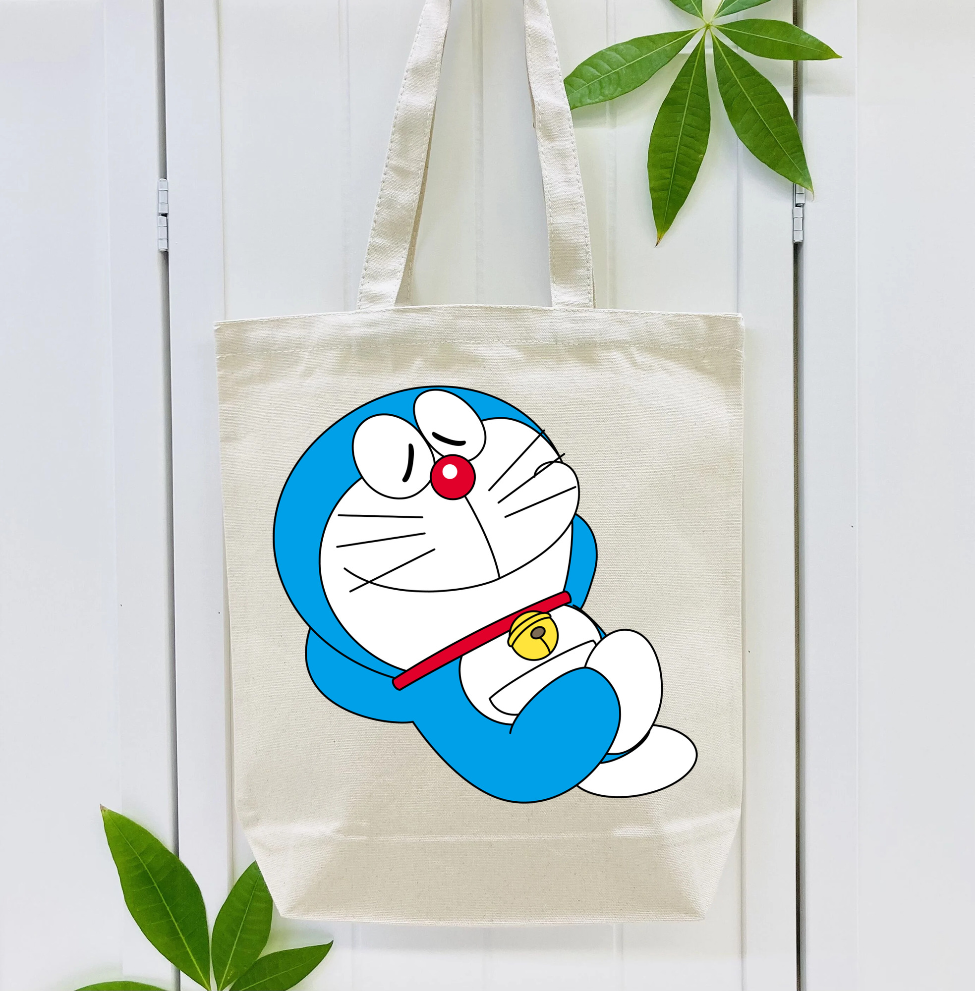 ドラえもん Doraemon 縦型キャンバス生地手提げバッグ　トートバッグ