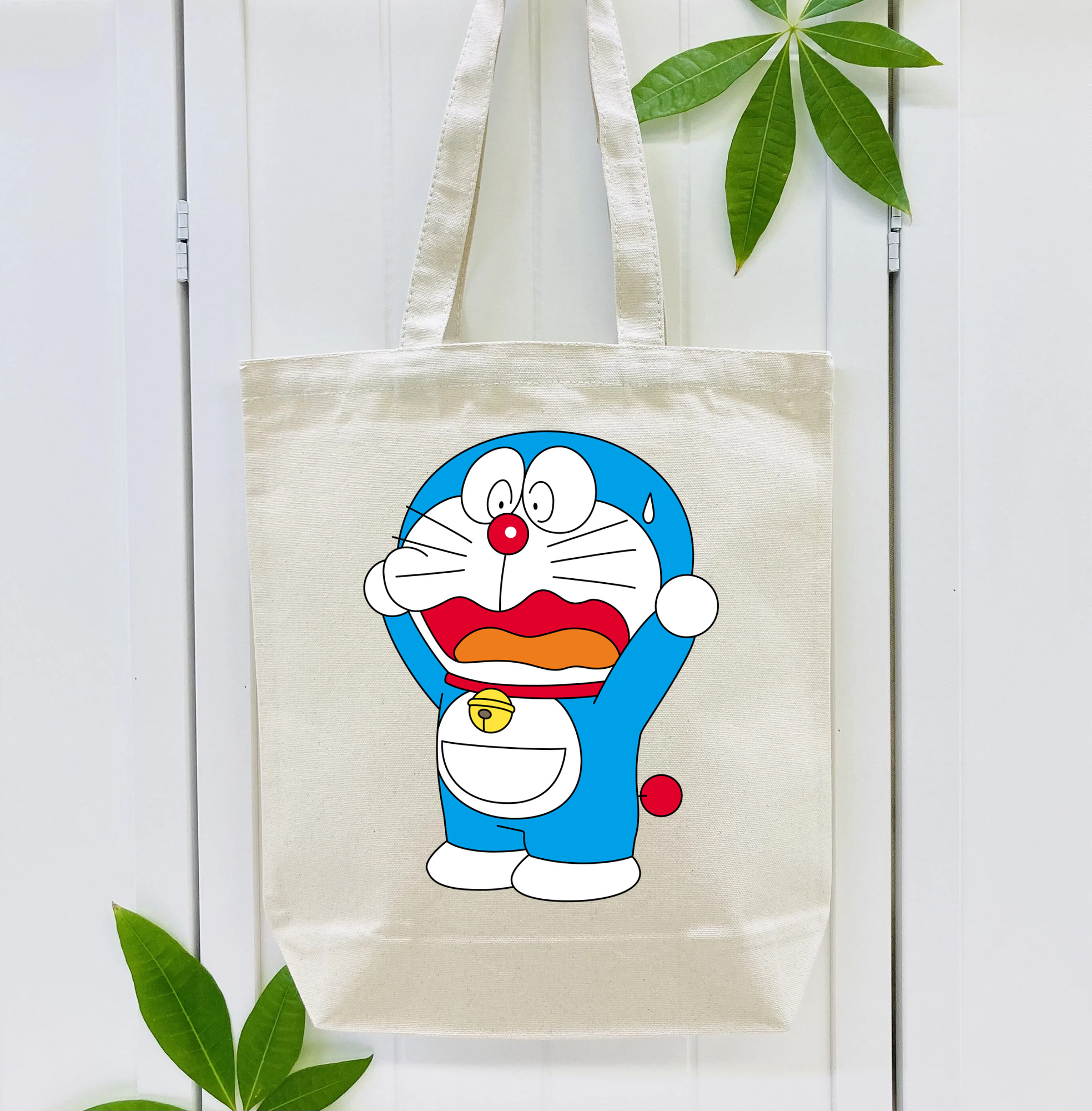 ドラえもん Doraemon 縦型キャンバス生地手提げバッグ　トートバッグ