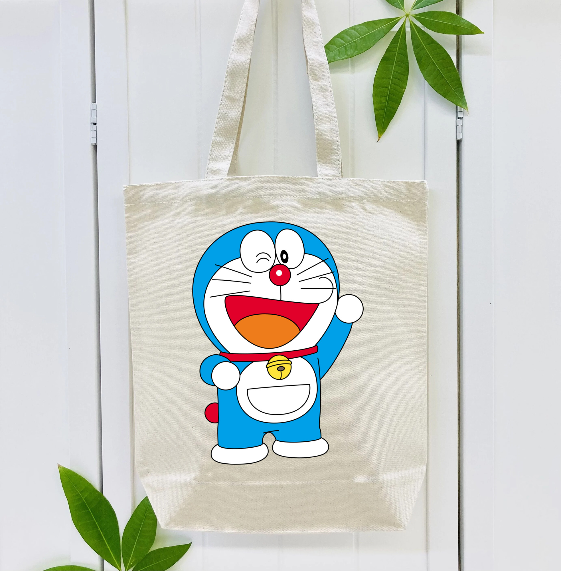 ドラえもん Doraemon 縦型キャンバス生地手提げバッグ　トートバッグ