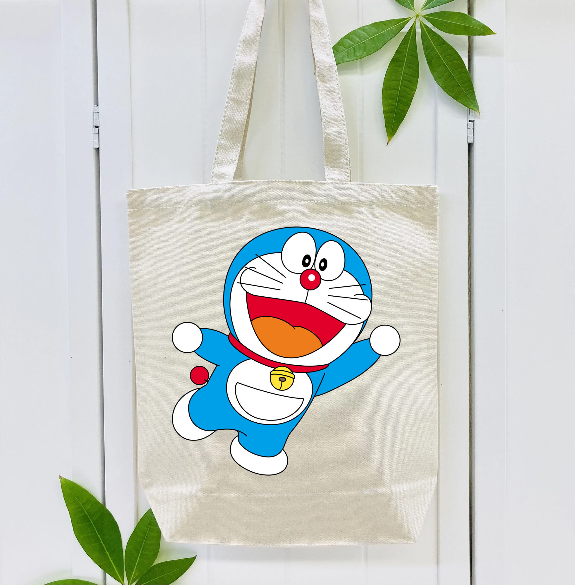 ドラえもん Doraemon 縦型キャンバス生地手提げバッグ　トートバッグ