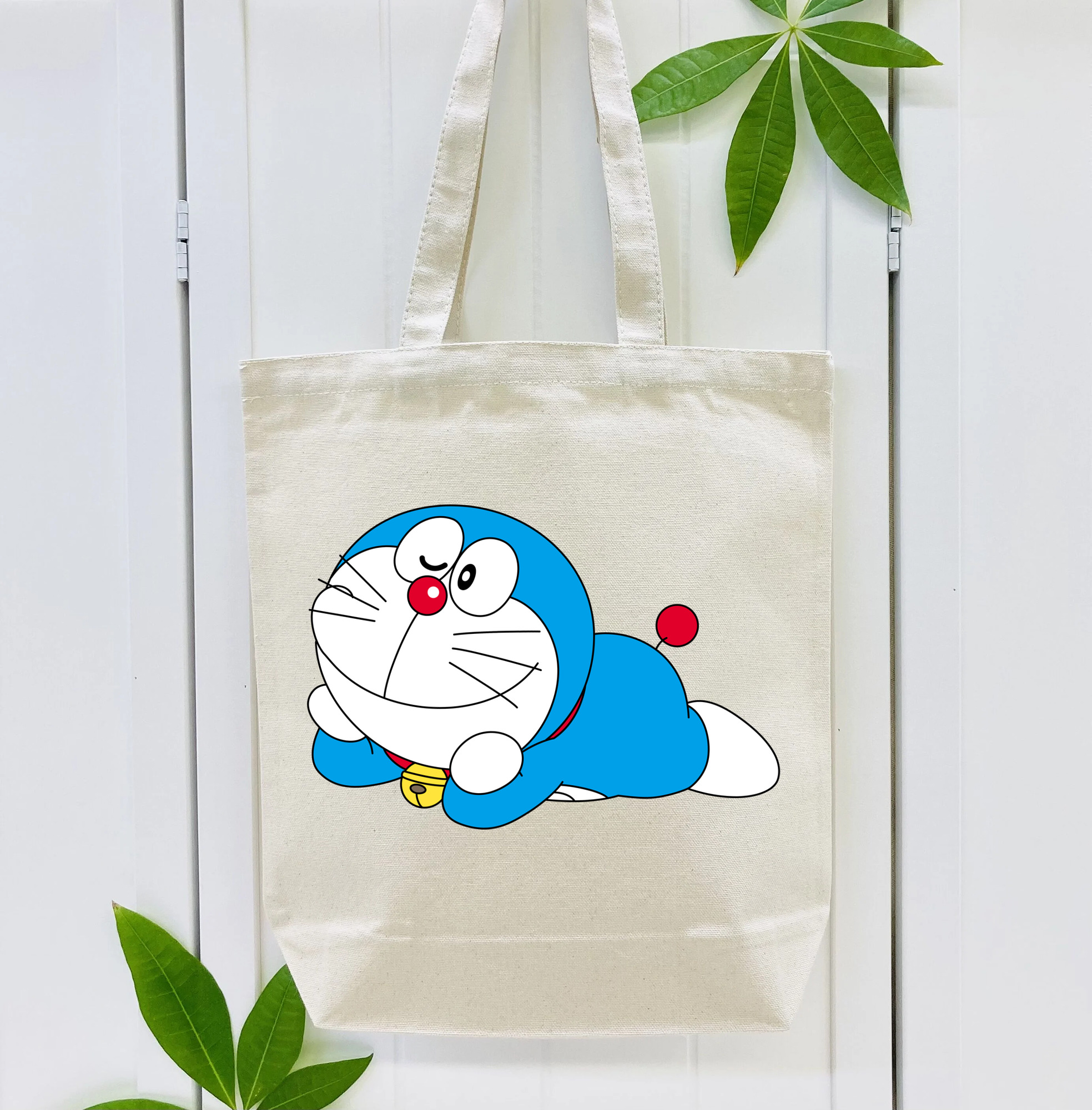 ドラえもん Doraemon 縦型キャンバス生地手提げバッグ　トートバッグ