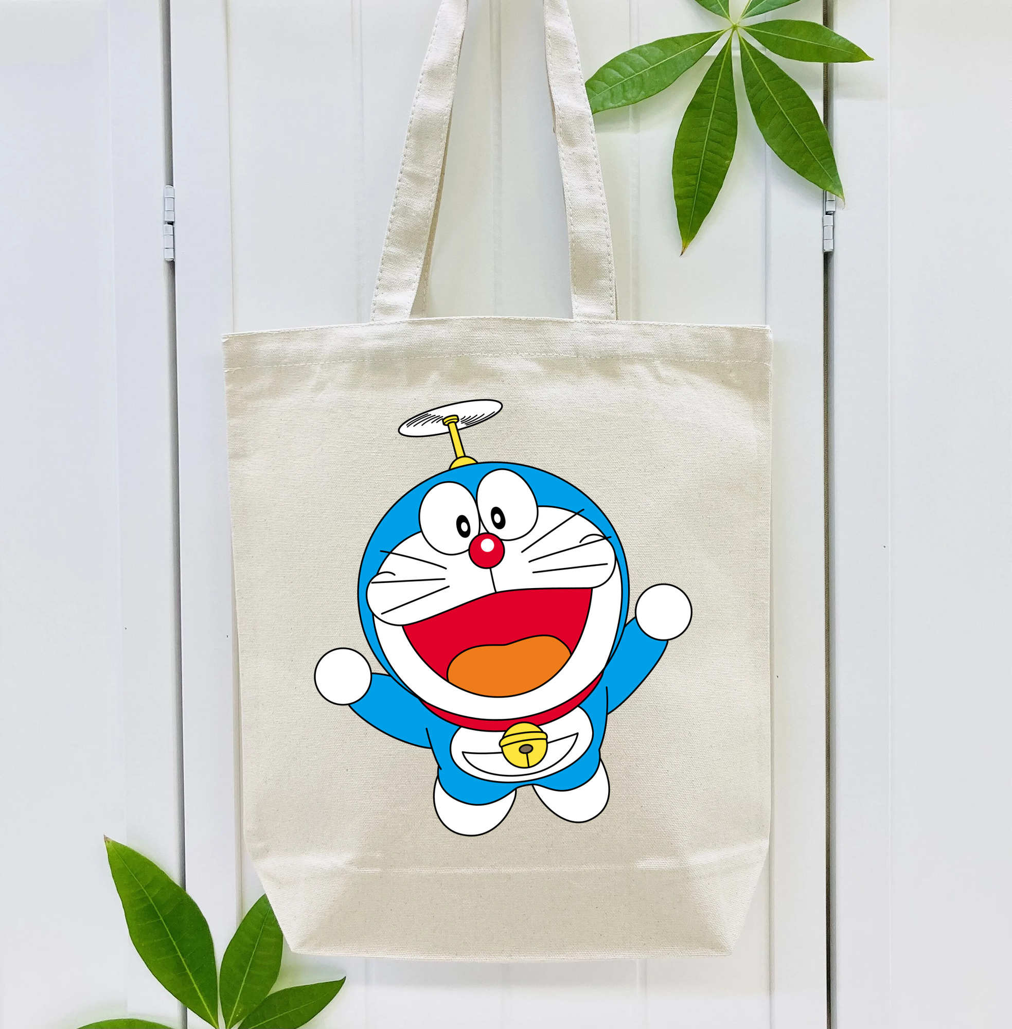 ドラえもん Doraemon 縦型キャンバス生地手提げバッグ　トートバッグ
