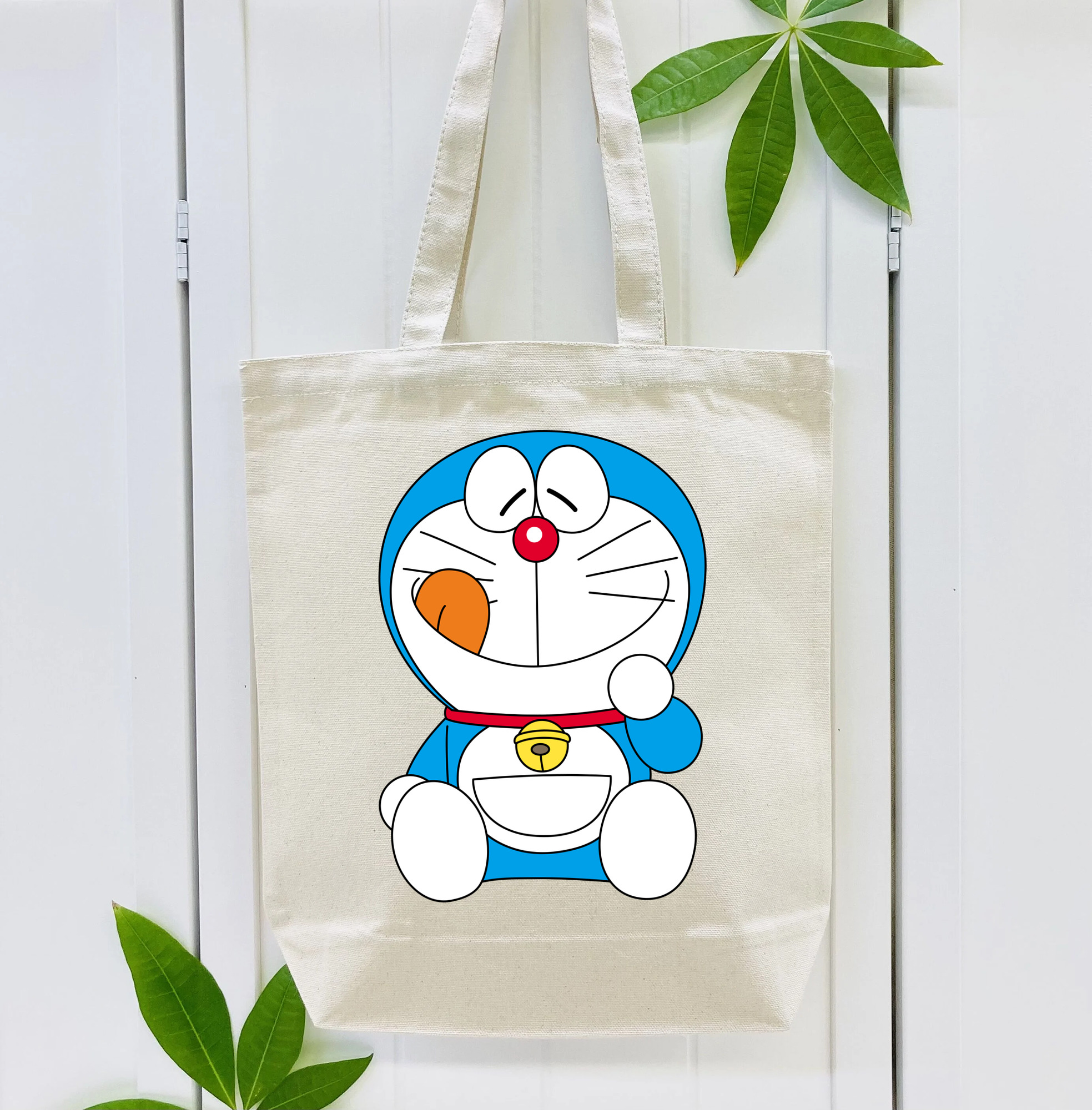 ドラえもん Doraemon 縦型キャンバス生地手提げバッグ　トートバッグ