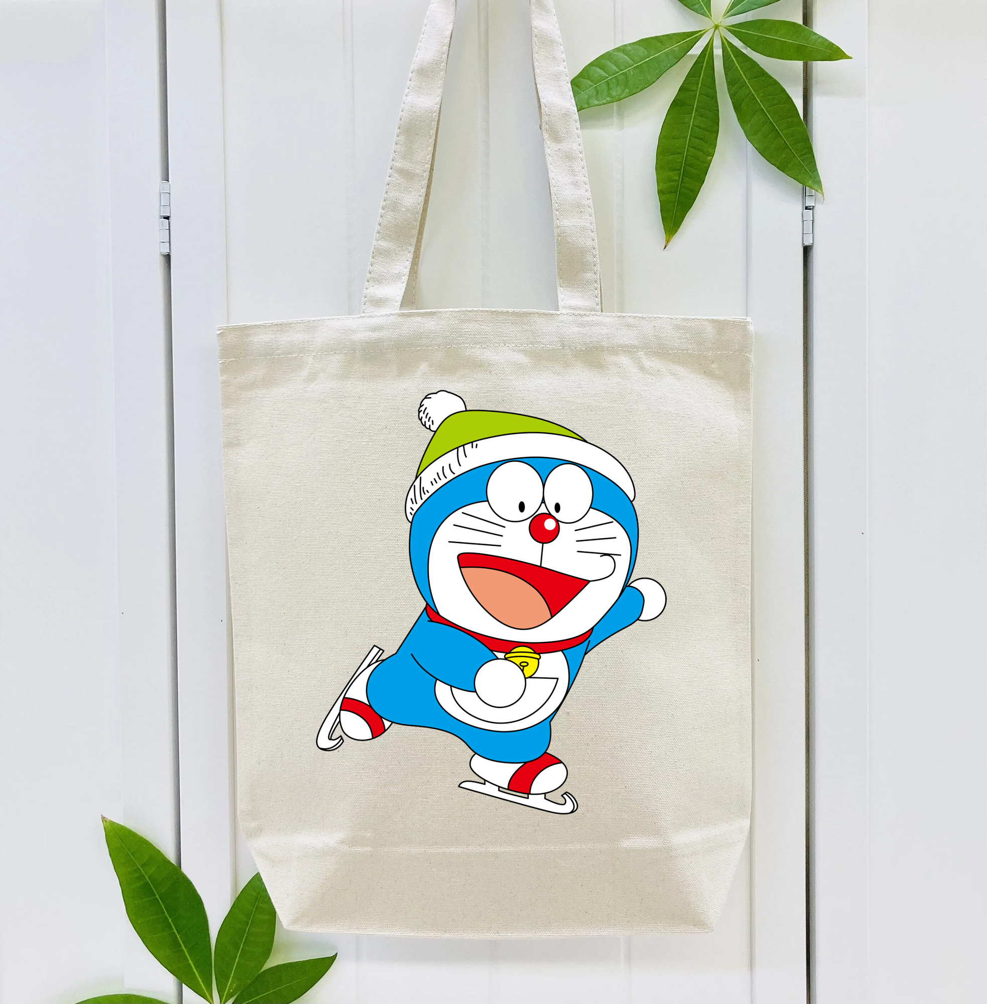 ドラえもん Doraemon 縦型キャンバス生地手提げバッグ　トートバッグ