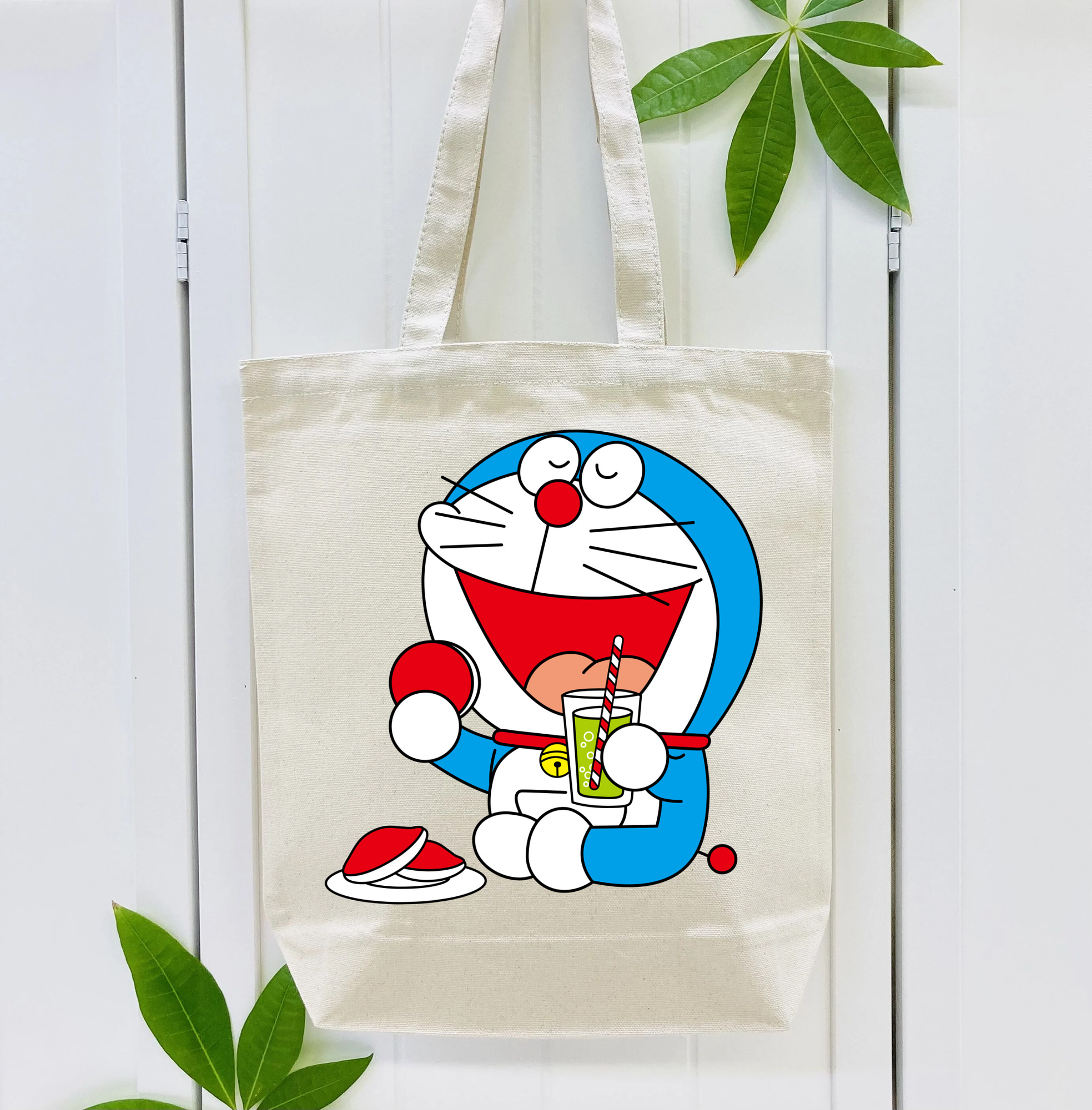 ドラえもん Doraemon 縦型キャンバス生地手提げバッグ　トートバッグ