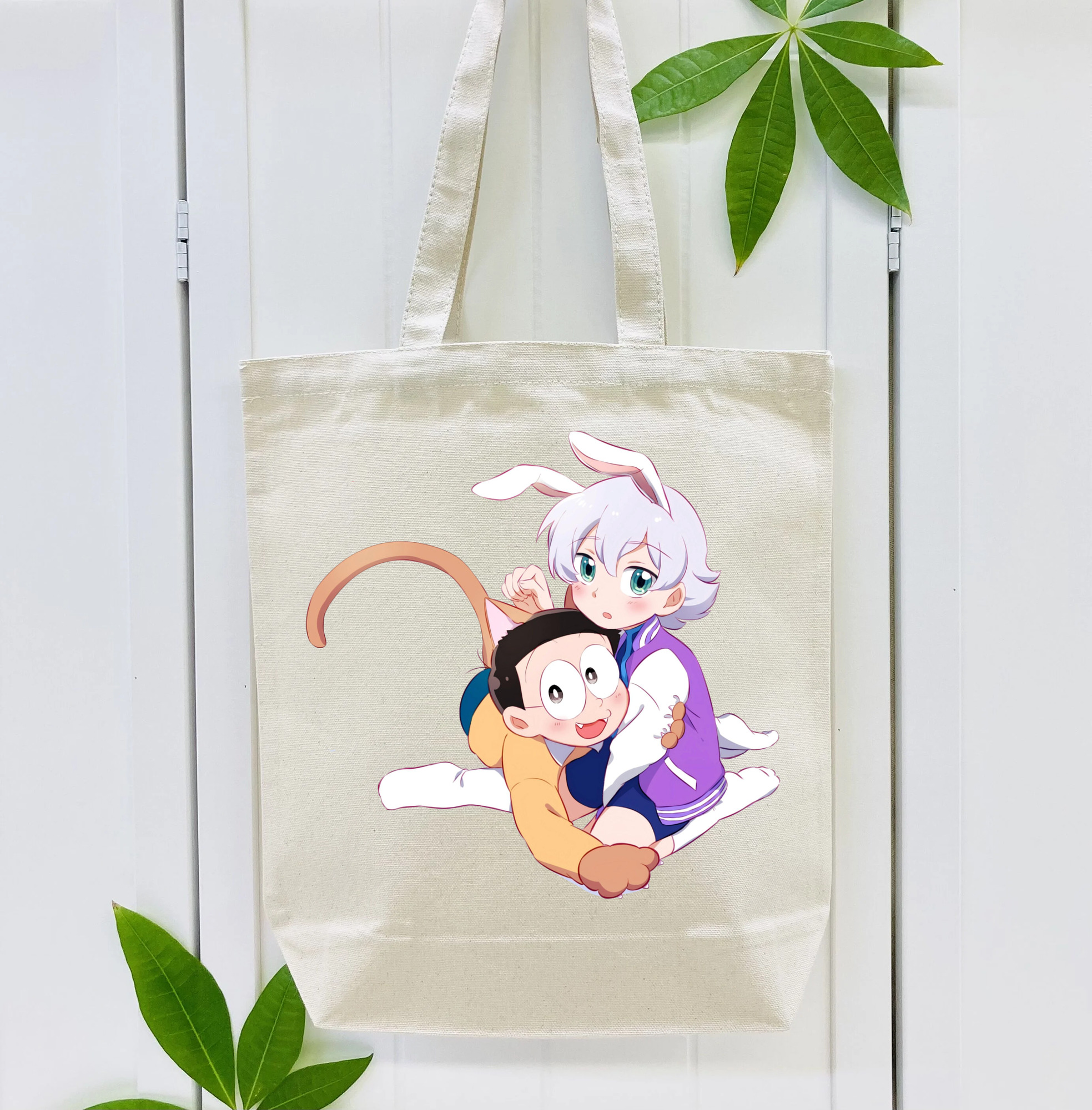 ドラえもん 野比 のび太 Doraemon Nobita Nobi 縦型キャンバス生地手提げバッグ　トートバッグ