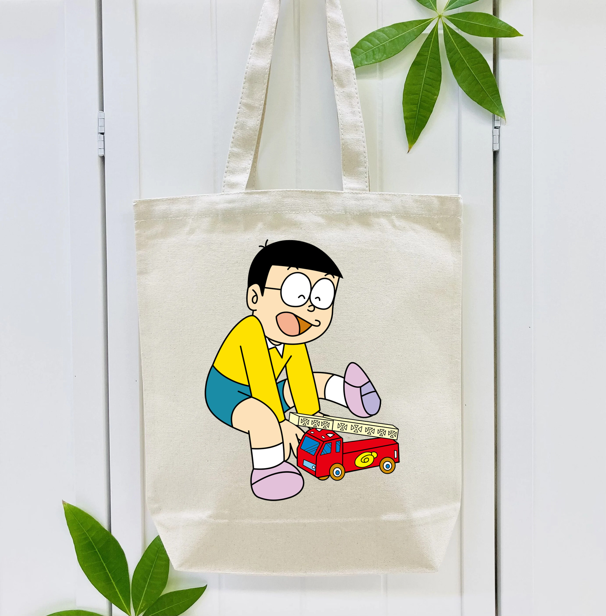 ドラえもん 野比 のび太 Doraemon Nobita Nobi 縦型キャンバス生地手提げバッグ　トートバッグ