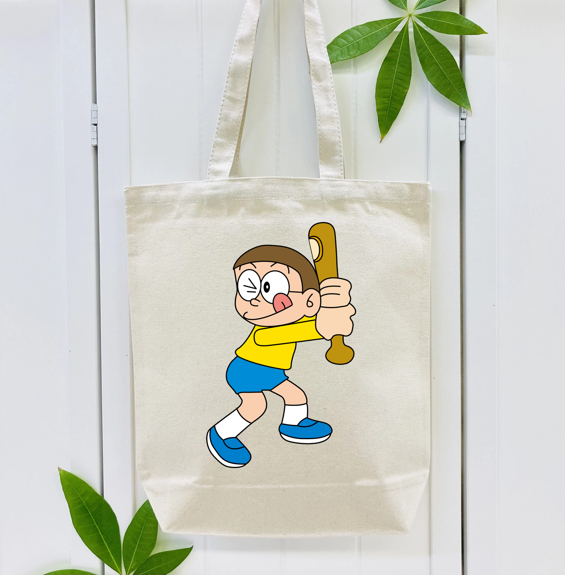 ドラえもん 野比 のび太 Doraemon Nobita Nobi 縦型キャンバス生地手提げバッグ　トートバッグ