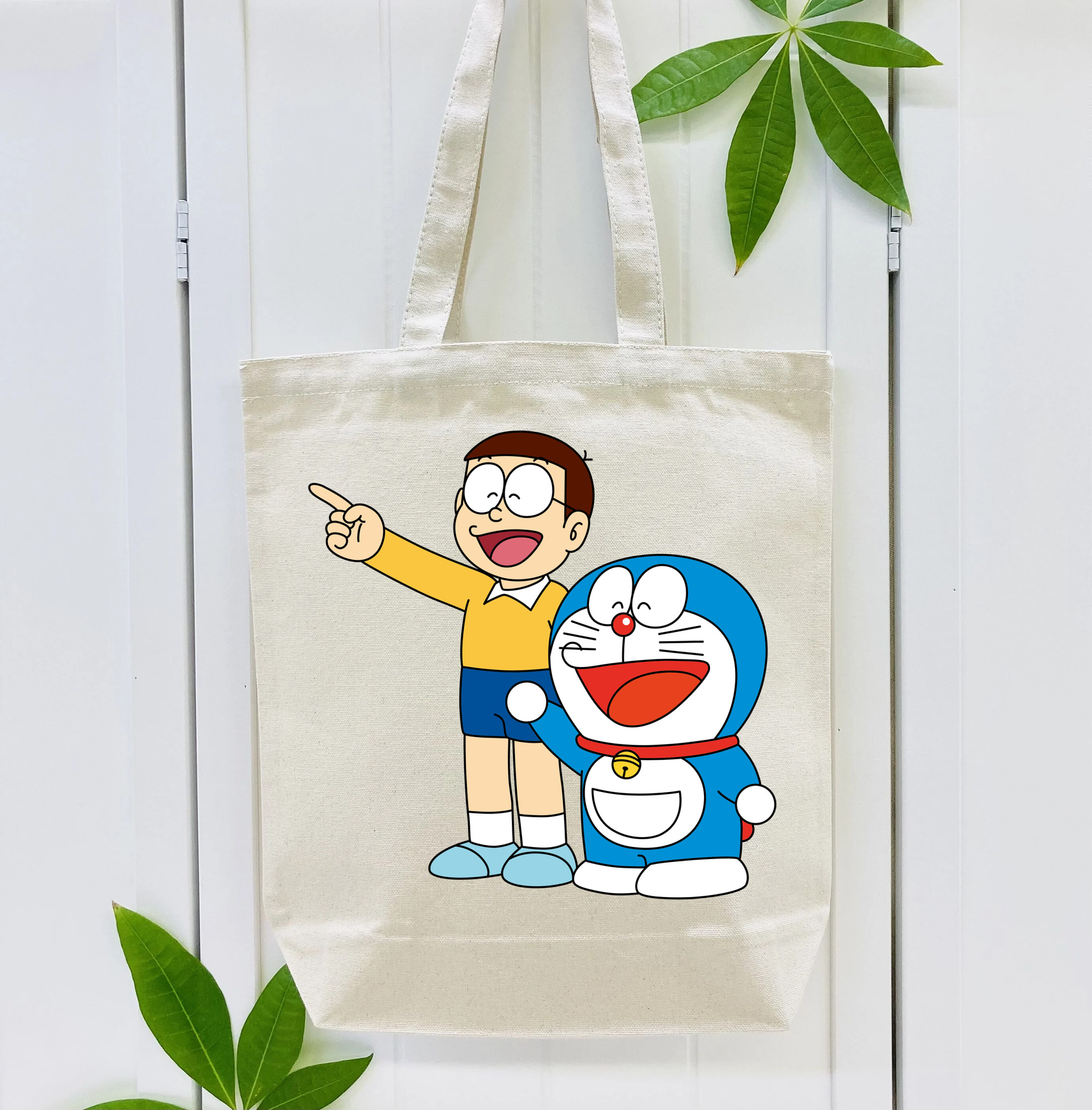 ドラえもん 野比 のび太 Doraemon Nobita Nobi 縦型キャンバス生地手提げバッグ　トートバッグ