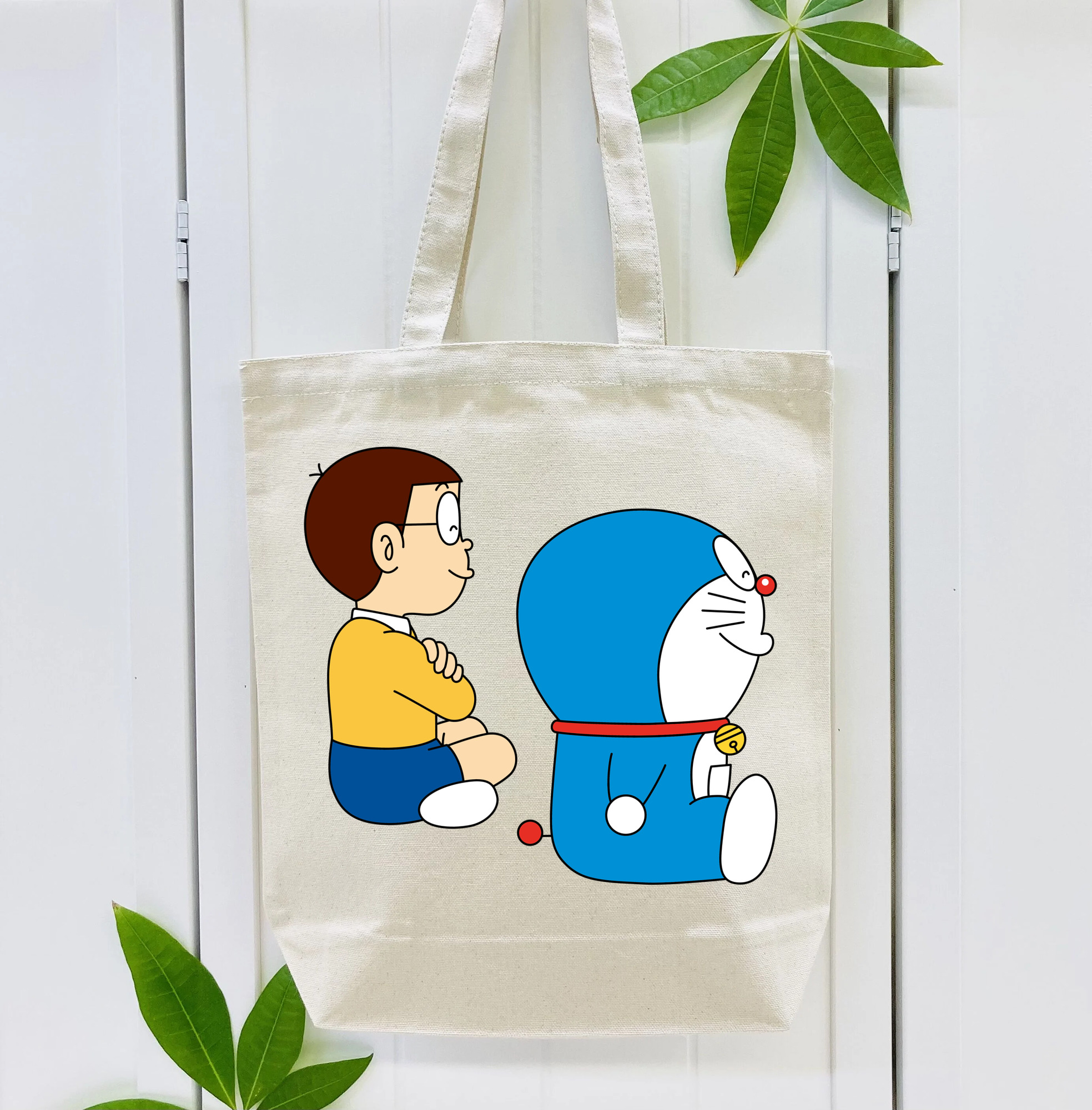 ドラえもん 野比 のび太 Doraemon Nobita Nobi 縦型キャンバス生地手提げバッグ　トートバッグ