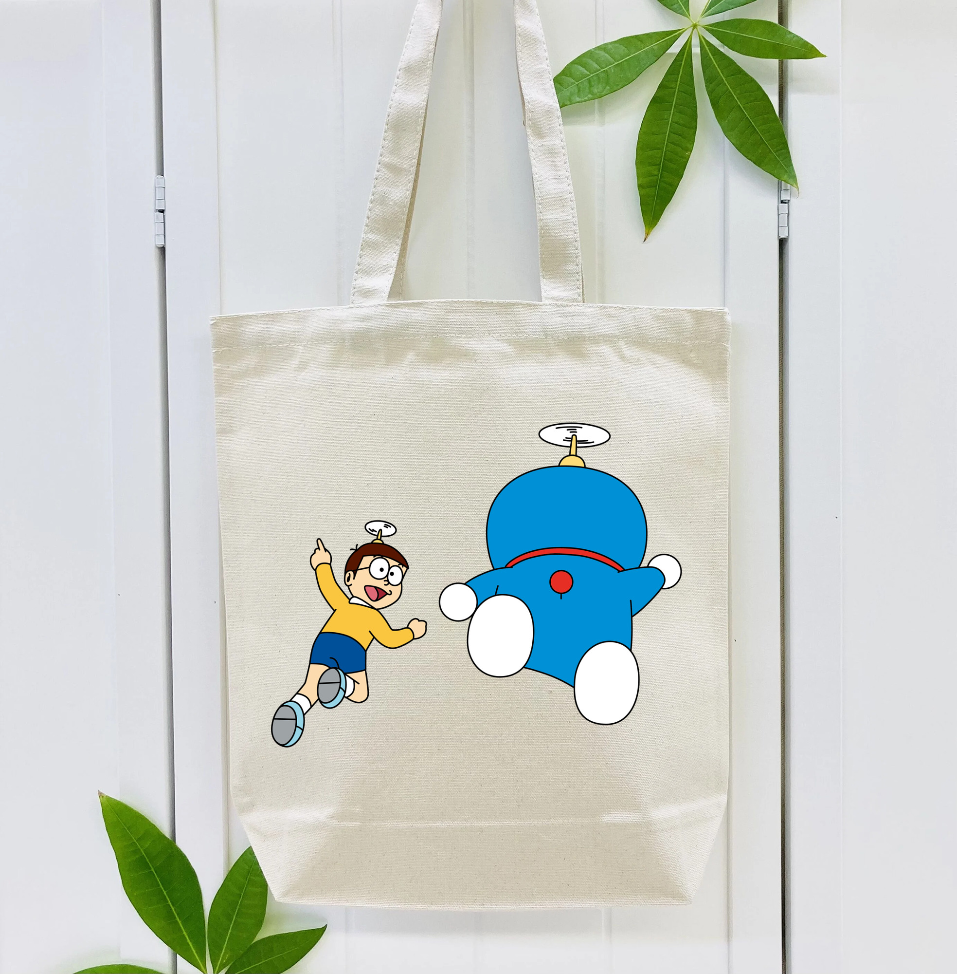 ドラえもん 野比 のび太 Doraemon Nobita Nobi 縦型キャンバス生地手提げバッグ　トートバッグ