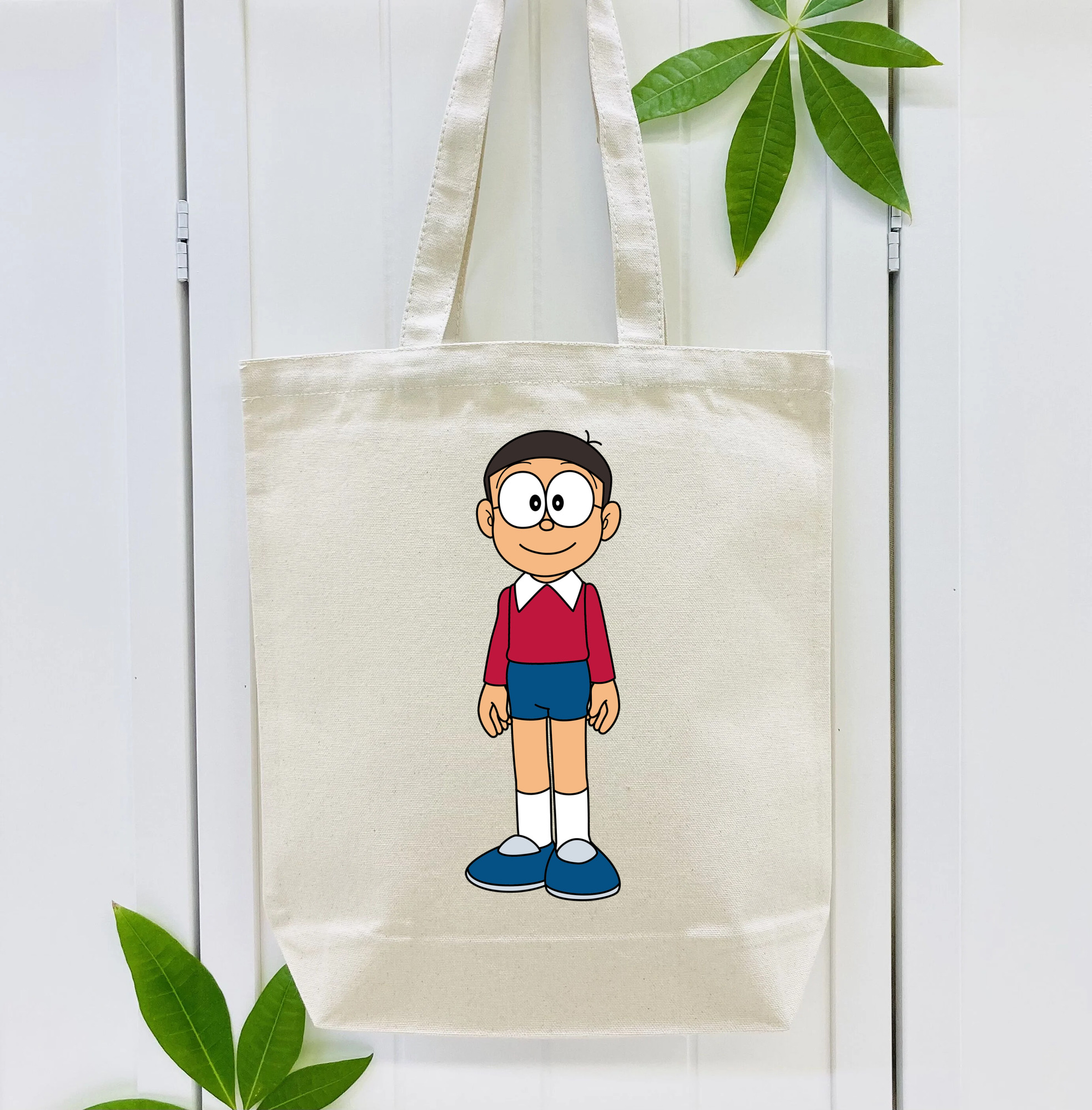 ドラえもん 野比 のび太 Doraemon Nobita Nobi 縦型キャンバス生地手提げバッグ　トートバッグ