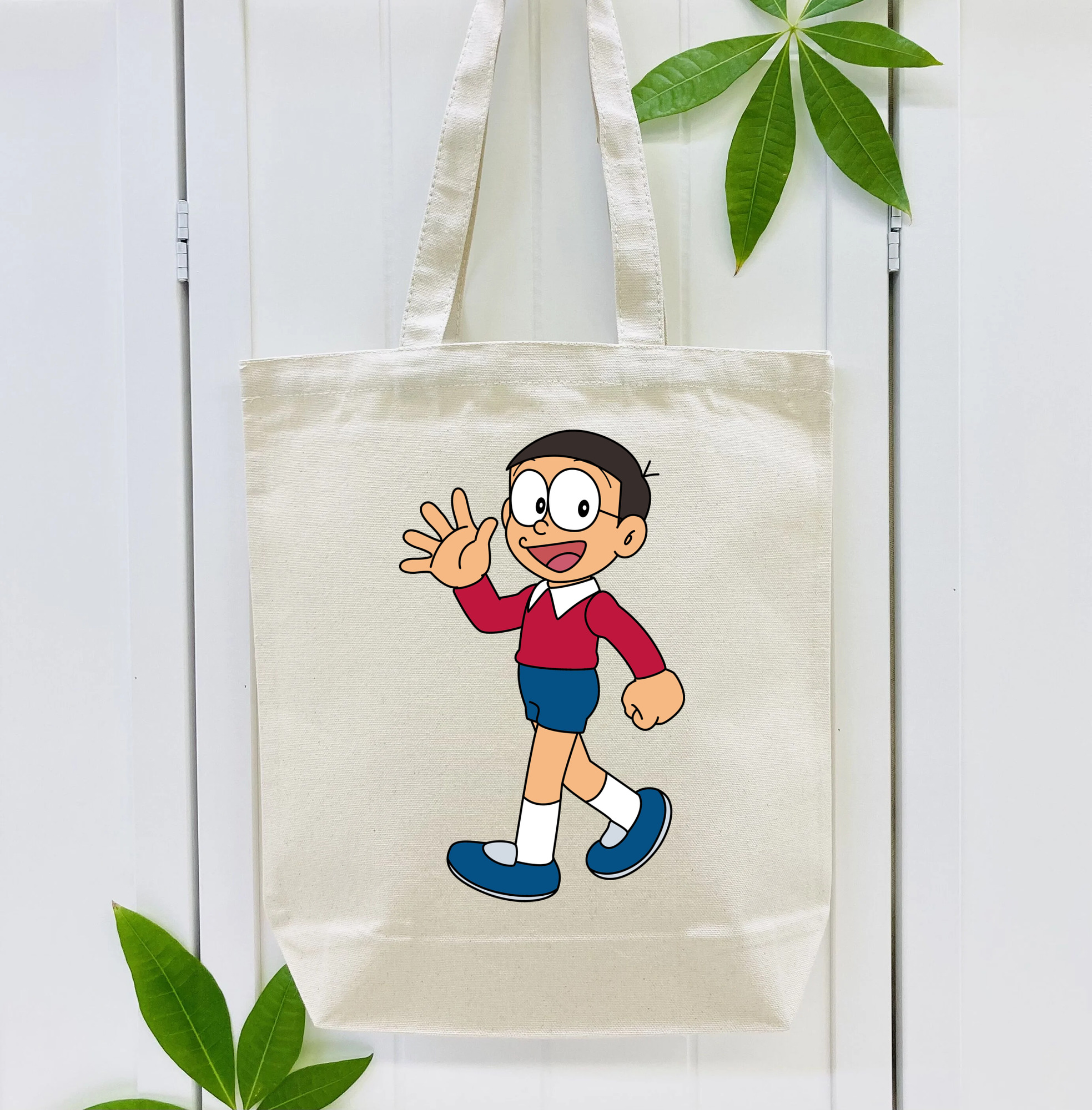 ドラえもん 野比 のび太 Doraemon Nobita Nobi 縦型キャンバス生地手提げバッグ　トートバッグ