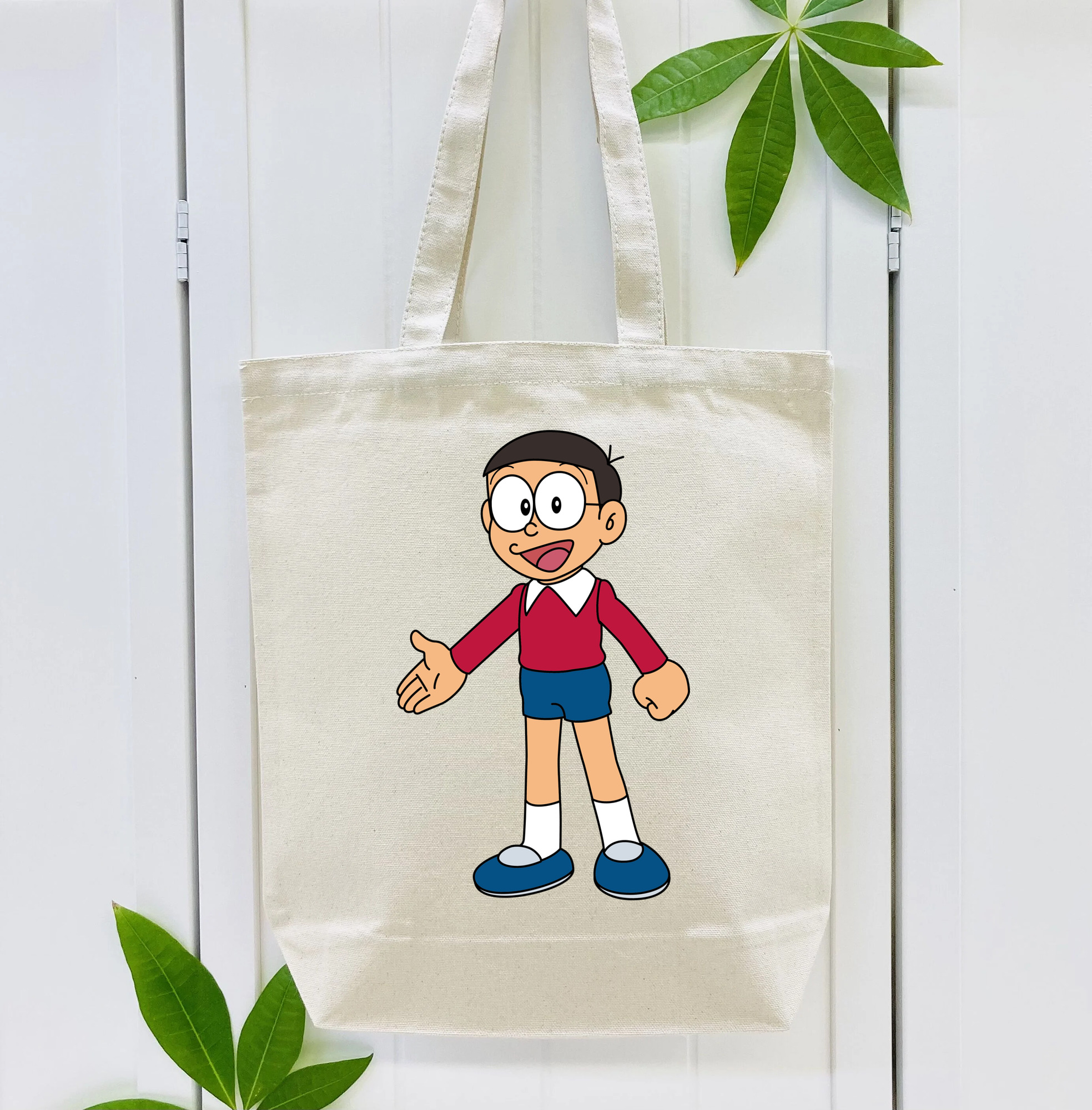 ドラえもん 野比 のび太 Doraemon Nobita Nobi 縦型キャンバス生地手提げバッグ　トートバッグ