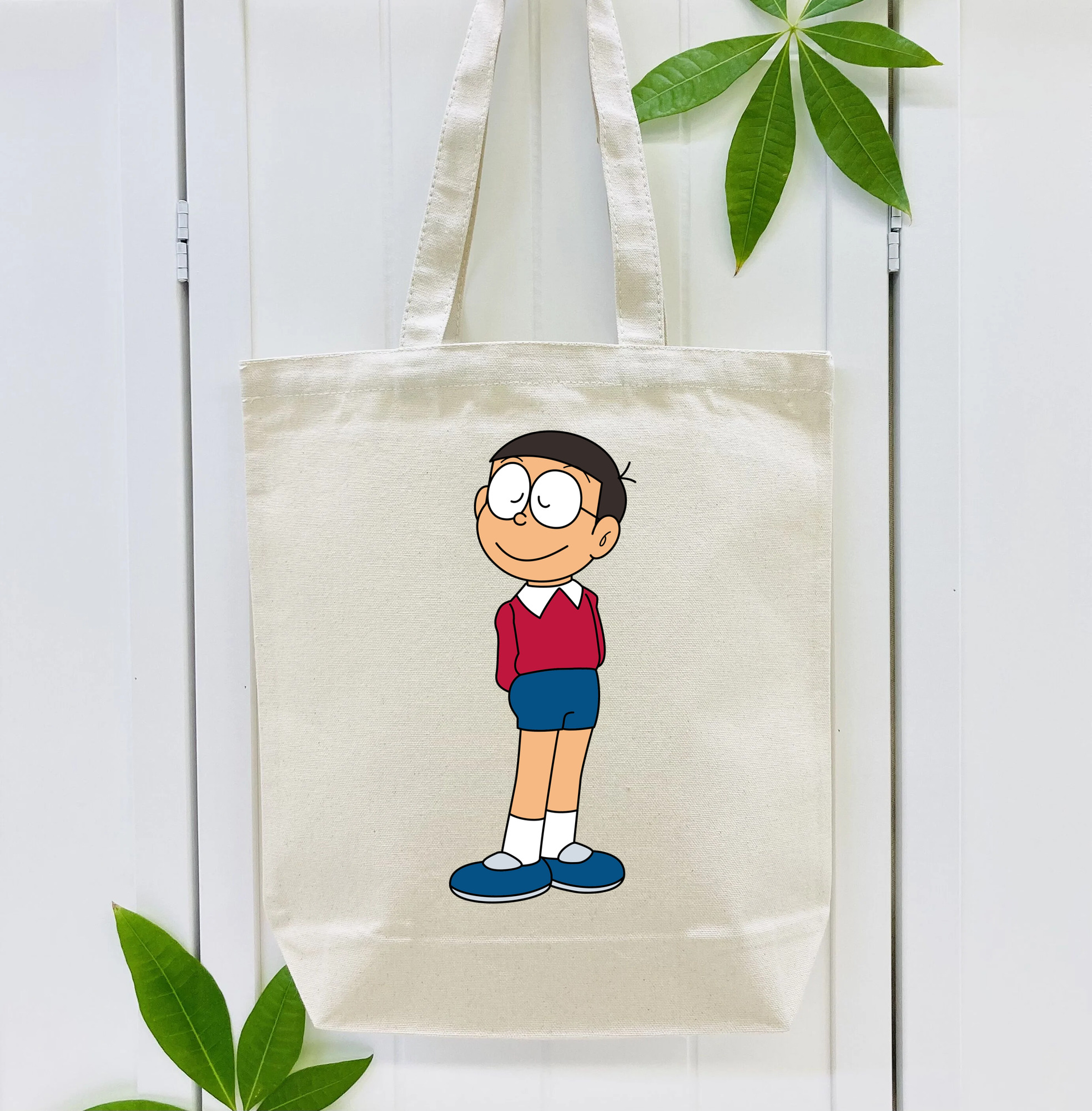 ドラえもん 野比 のび太 Doraemon Nobita Nobi 縦型キャンバス生地手提げバッグ　トートバッグ