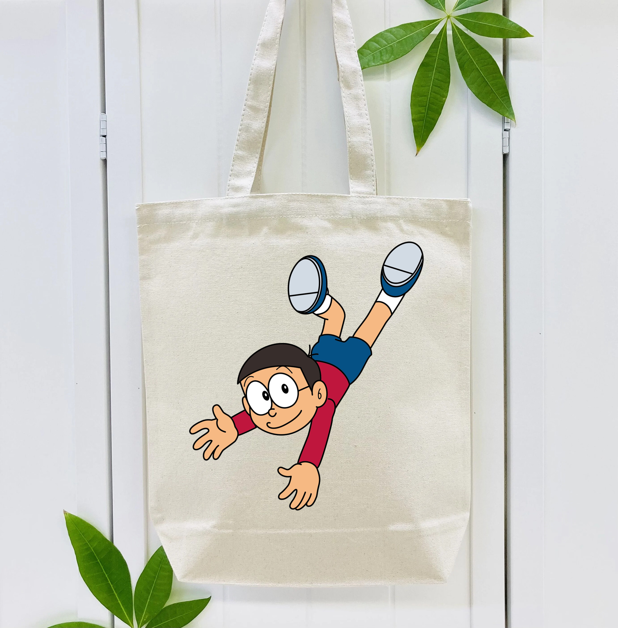 ドラえもん 野比 のび太 Doraemon Nobita Nobi 縦型キャンバス生地手提げバッグ　トートバッグ