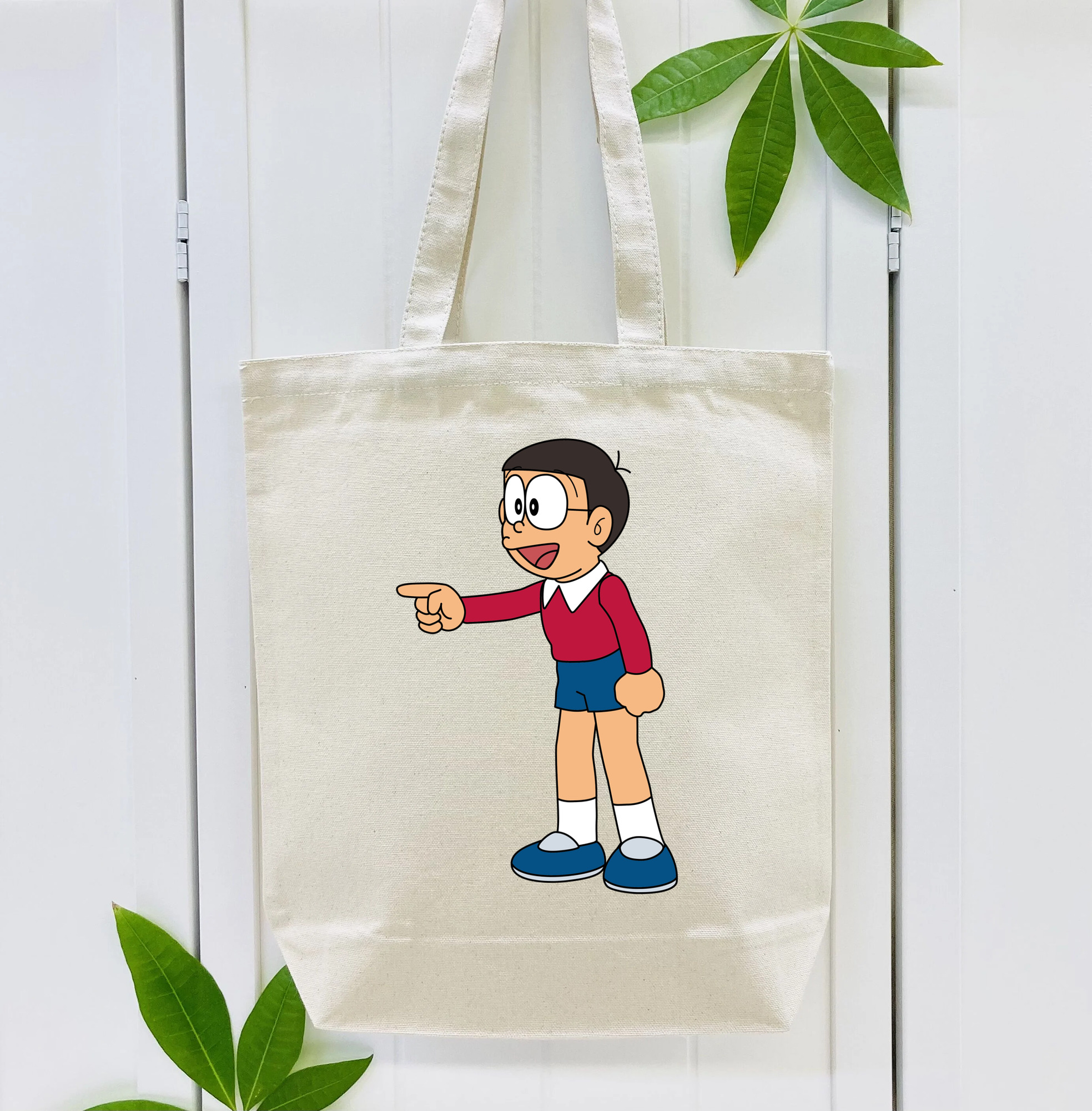 ドラえもん 野比 のび太 Doraemon Nobita Nobi 縦型キャンバス生地手提げバッグ　トートバッグ