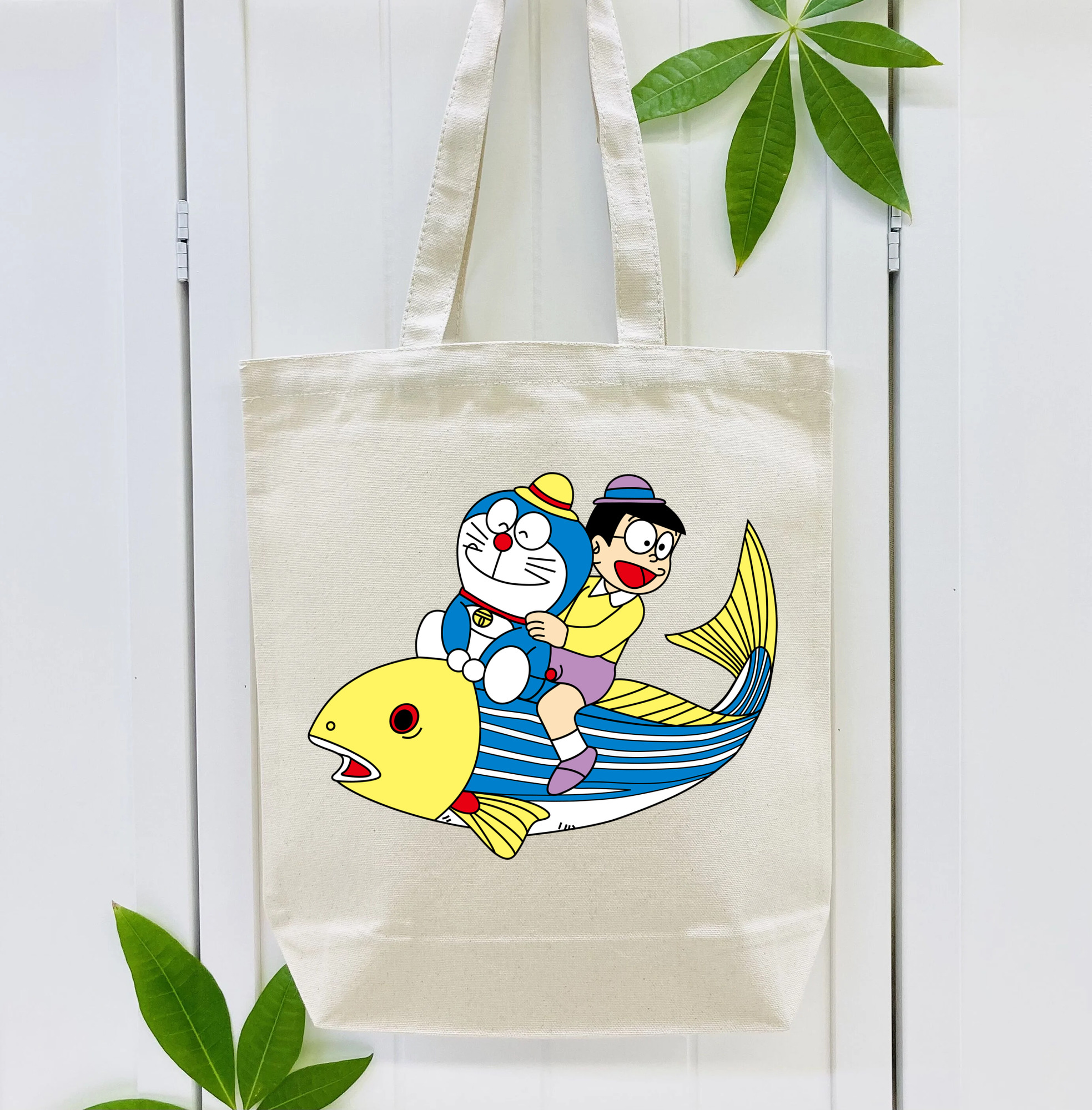 ドラえもん 野比 のび太 Doraemon Nobita Nobi 縦型キャンバス生地手提げバッグ　トートバッグ