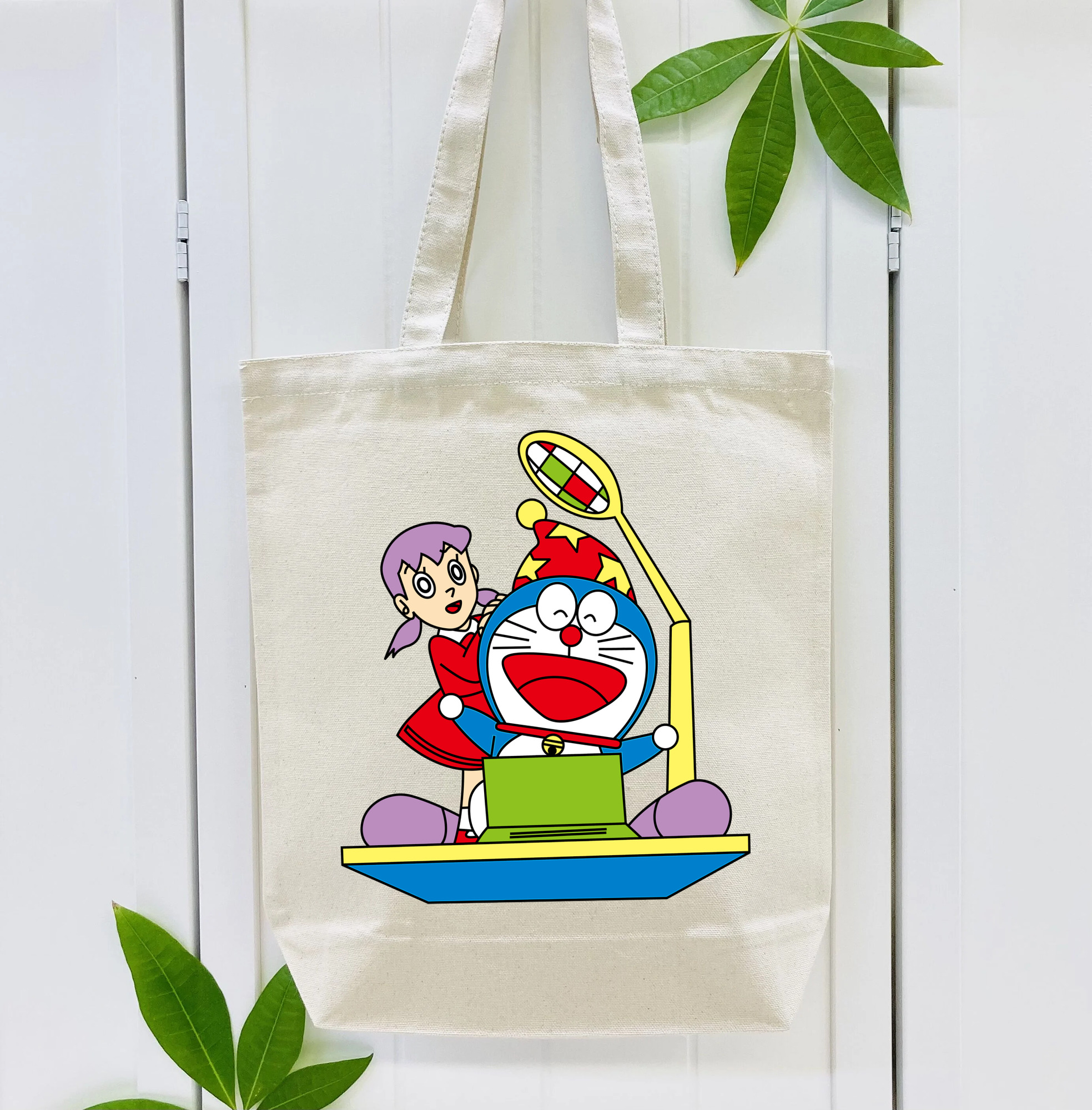 ドラえもん みなもと しずか Doraemon Shizuka Minamoto 縦型キャンバス生地手提げバッグ　トートバッグ