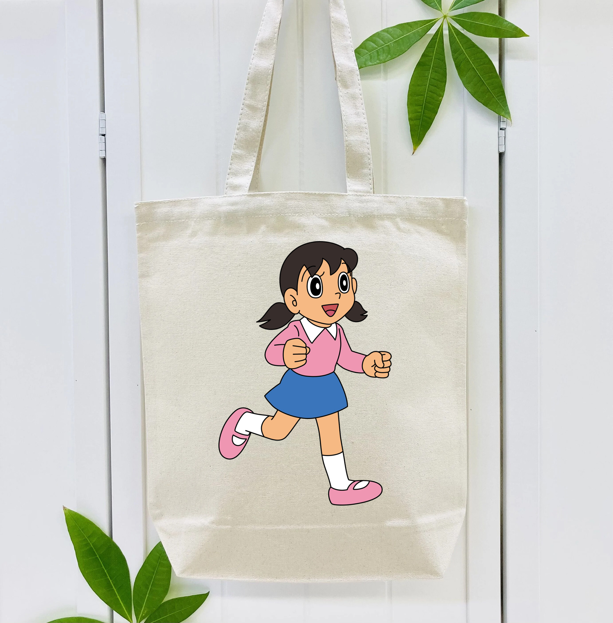 ドラえもん みなもと しずか Doraemon Shizuka Minamoto 縦型キャンバス生地手提げバッグ　トートバッグ