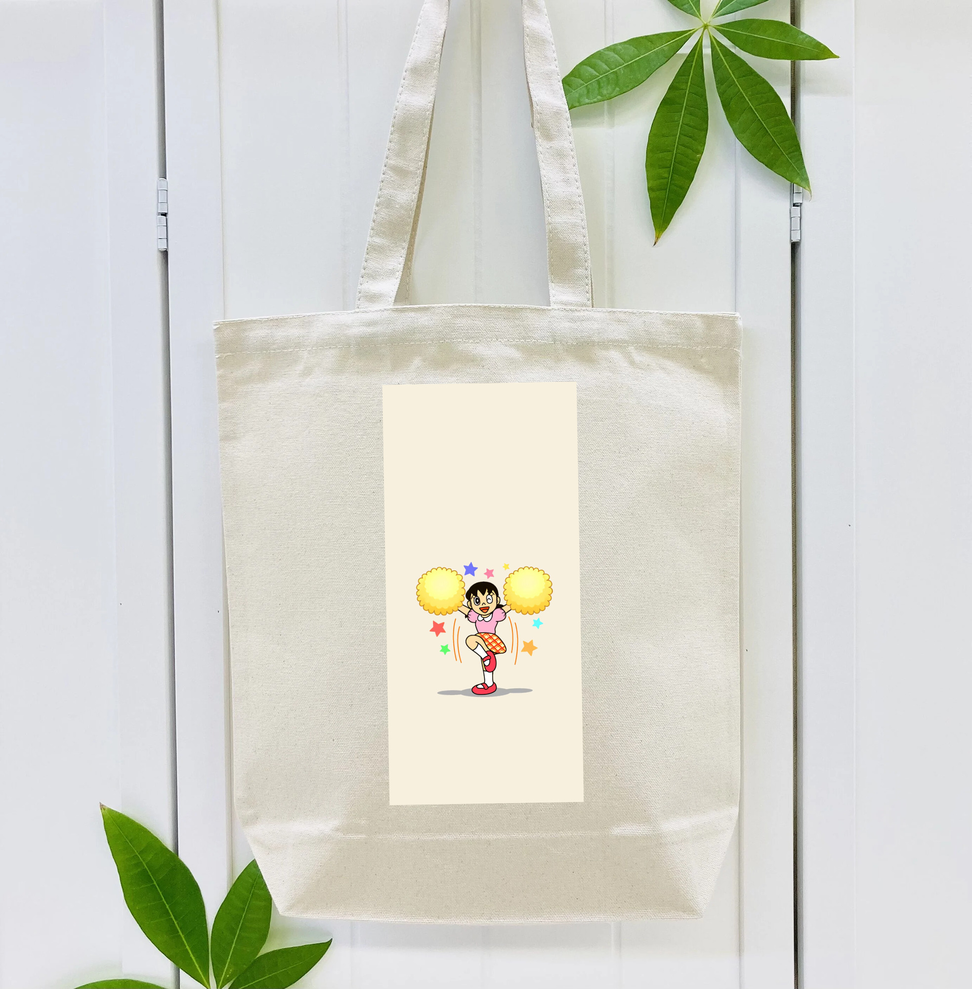 ドラえもん みなもと しずか Doraemon Shizuka Minamoto 縦型キャンバス生地手提げバッグ　トートバッグ