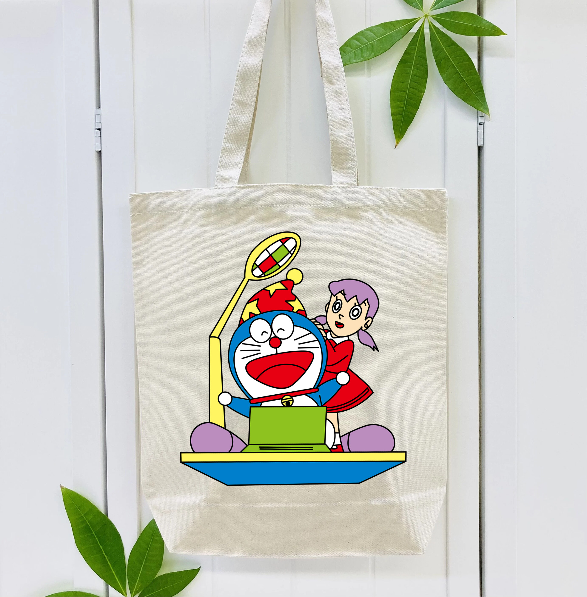 ドラえもん みなもと しずか Doraemon Shizuka Minamoto 縦型キャンバス生地手提げバッグ　トートバッグ