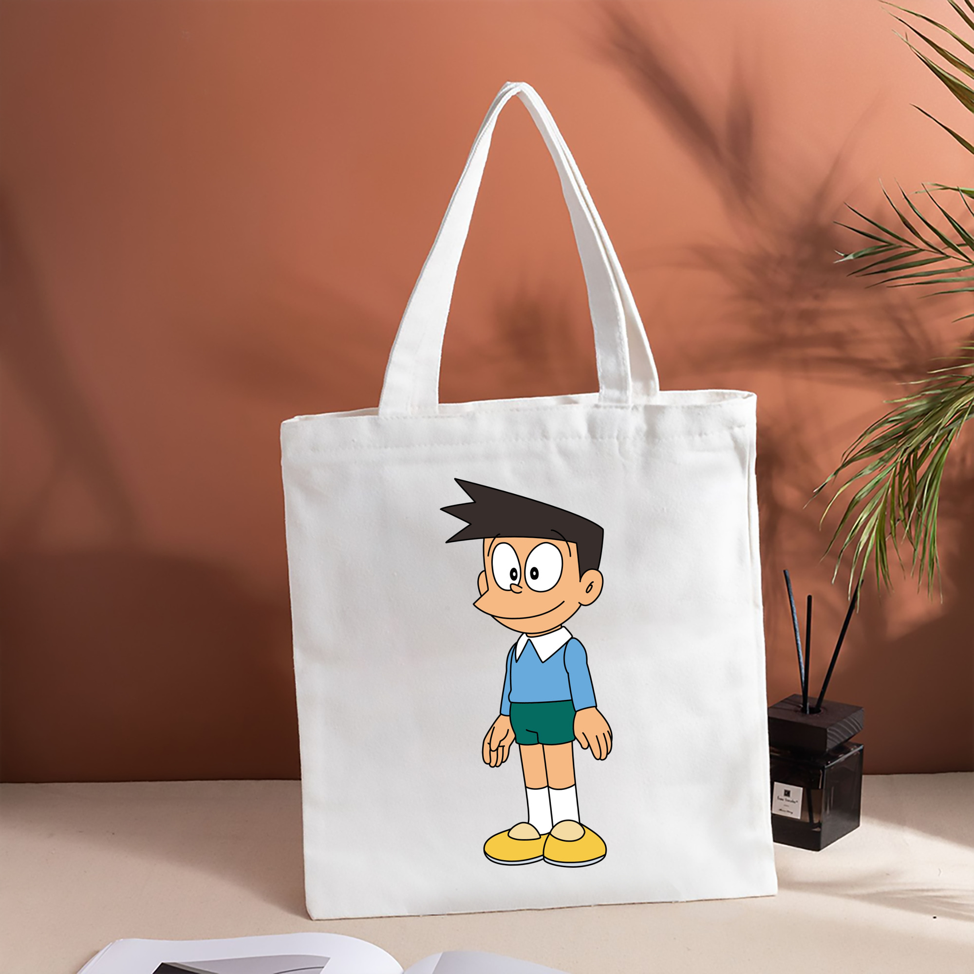 ドラえもん 骨川 スネ夫 Doraemon Honekawa Suneo 縦型キャンバス生地手提げバッグ　トートバッグ
