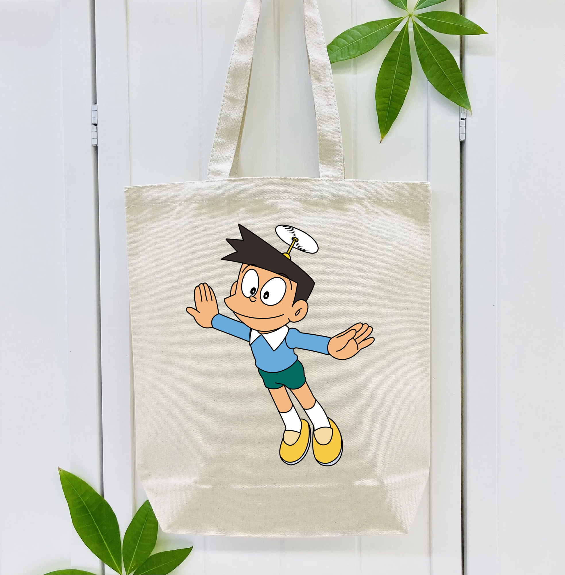 ドラえもん 骨川 スネ夫 Doraemon Honekawa Suneo 縦型キャンバス生地手提げバッグ　トートバッグ