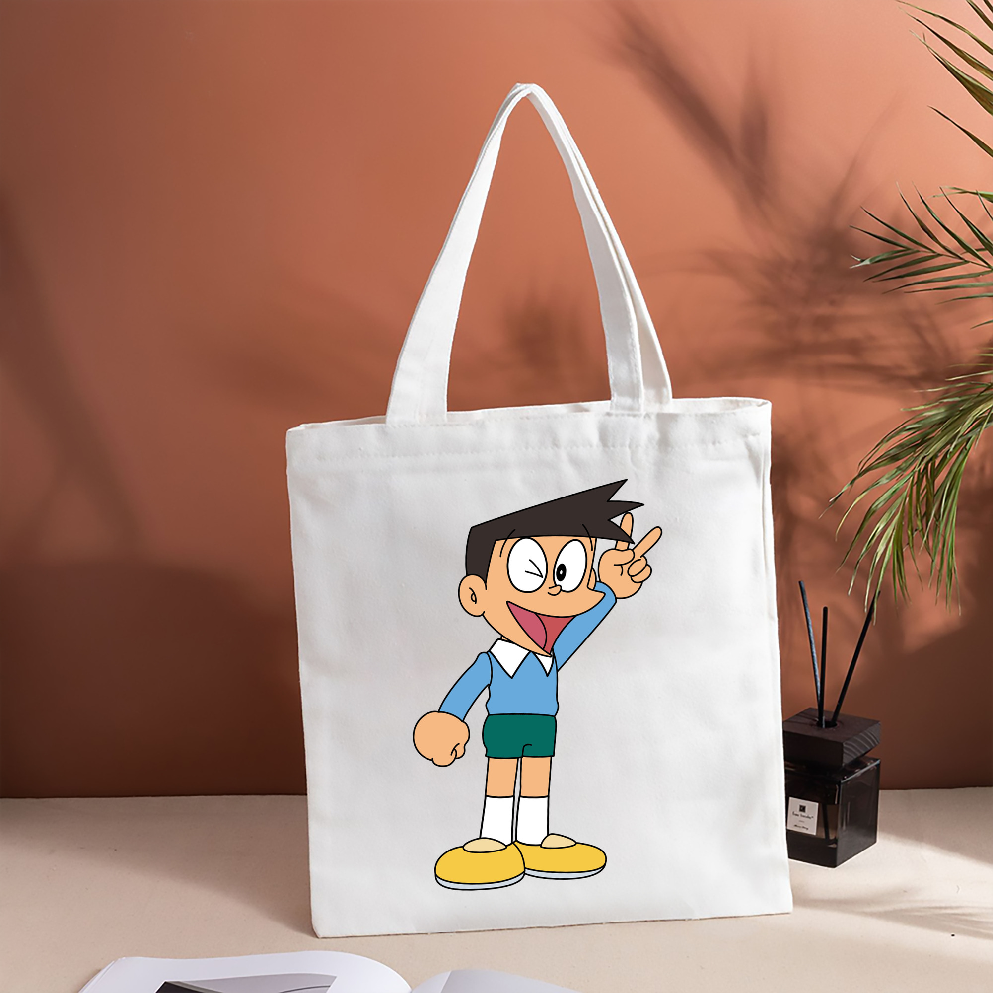 ドラえもん 骨川 スネ夫 Doraemon Honekawa Suneo 縦型キャンバス生地手提げバッグ　トートバッグ