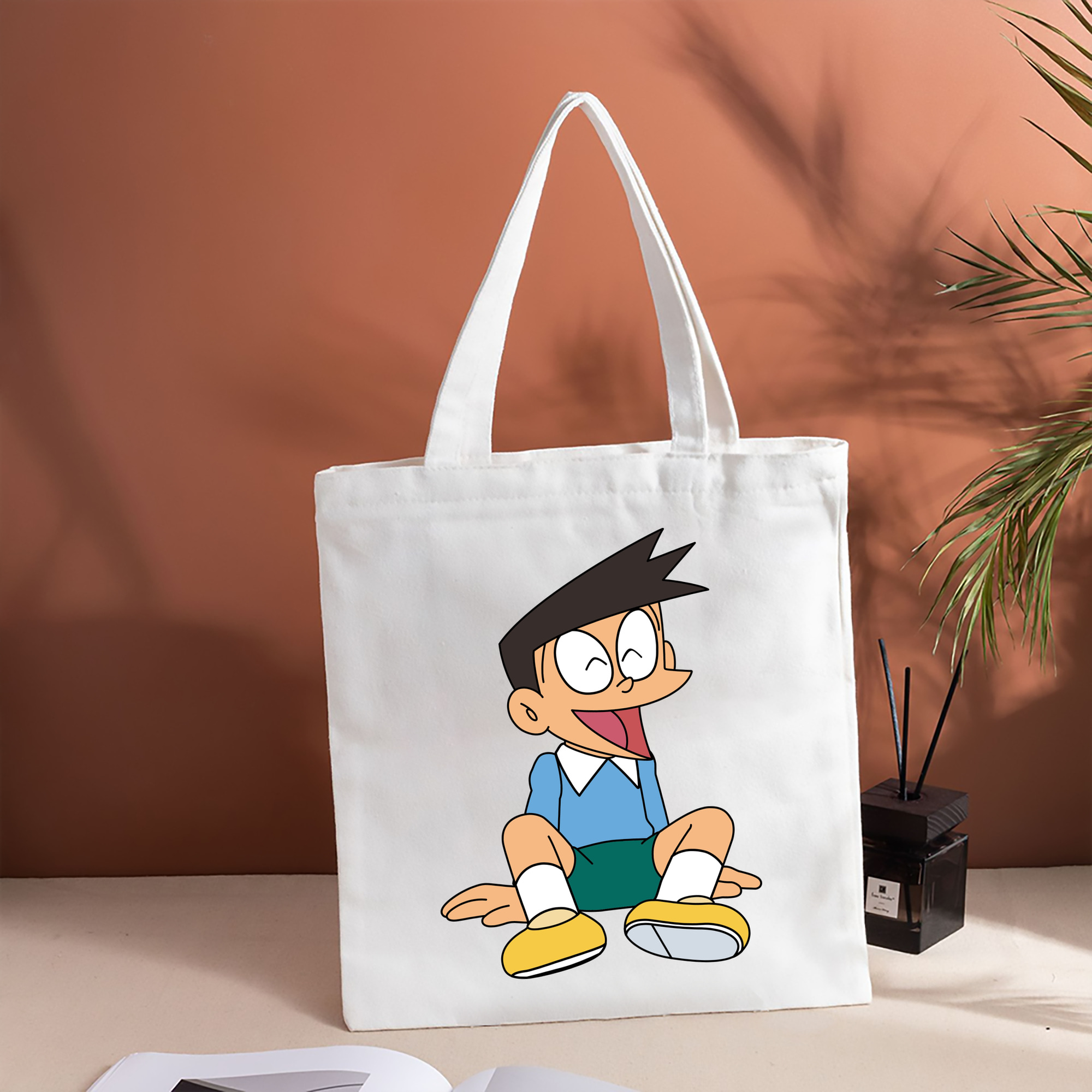 ドラえもん 骨川 スネ夫 Doraemon Honekawa Suneo 縦型キャンバス生地手提げバッグ　トートバッグ
