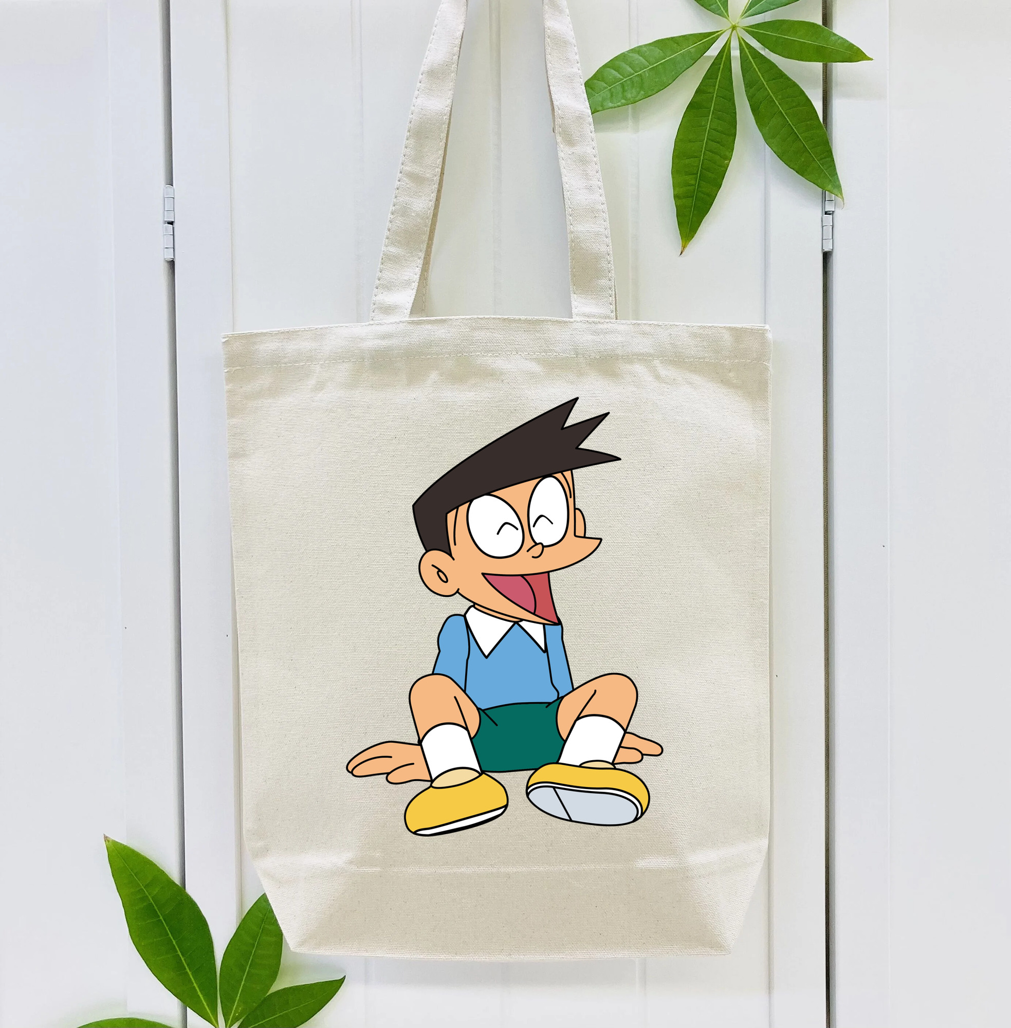 ドラえもん 骨川 スネ夫 Doraemon Honekawa Suneo 縦型キャンバス生地手提げバッグ　トートバッグ