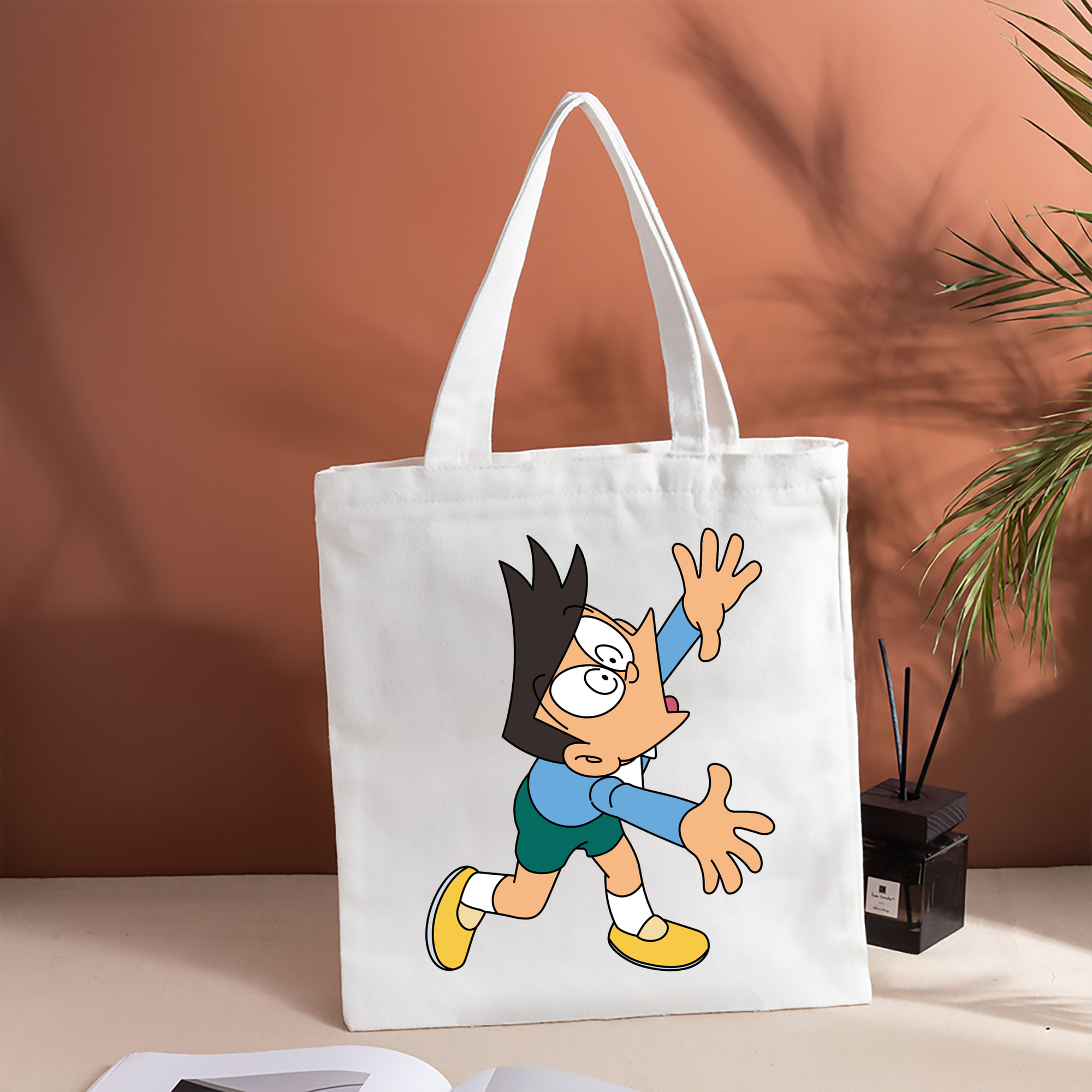 ドラえもん 骨川 スネ夫 Doraemon Honekawa Suneo 縦型キャンバス生地手提げバッグ　トートバッグ