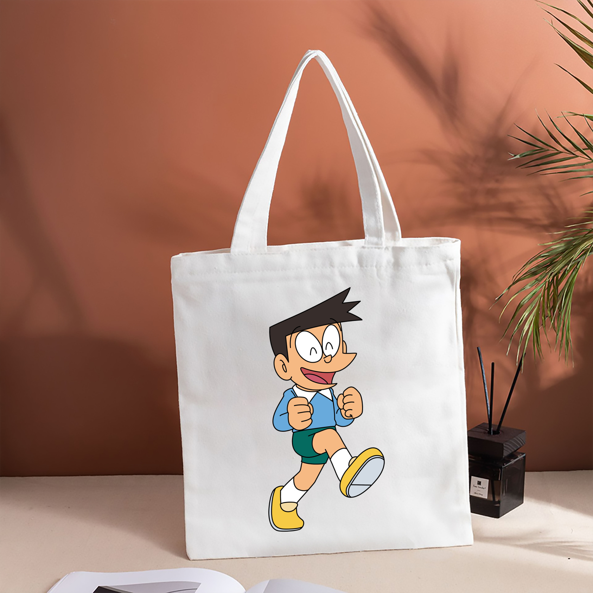 ドラえもん 骨川 スネ夫 Doraemon Honekawa Suneo 縦型キャンバス生地手提げバッグ　トートバッグ