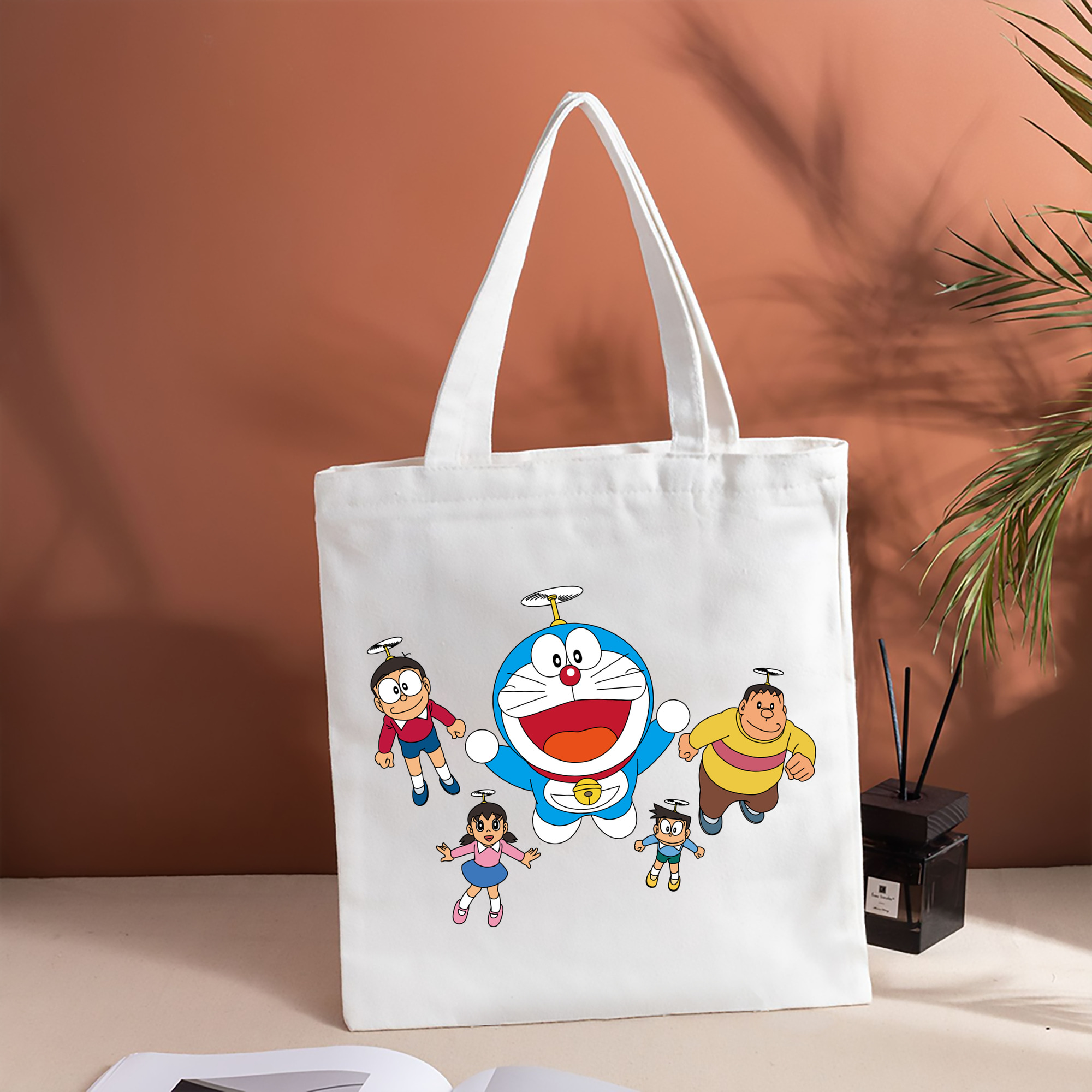 ドラえもん 骨川 スネ夫 Doraemon Honekawa Suneo 縦型キャンバス生地手提げバッグ　トートバッグ