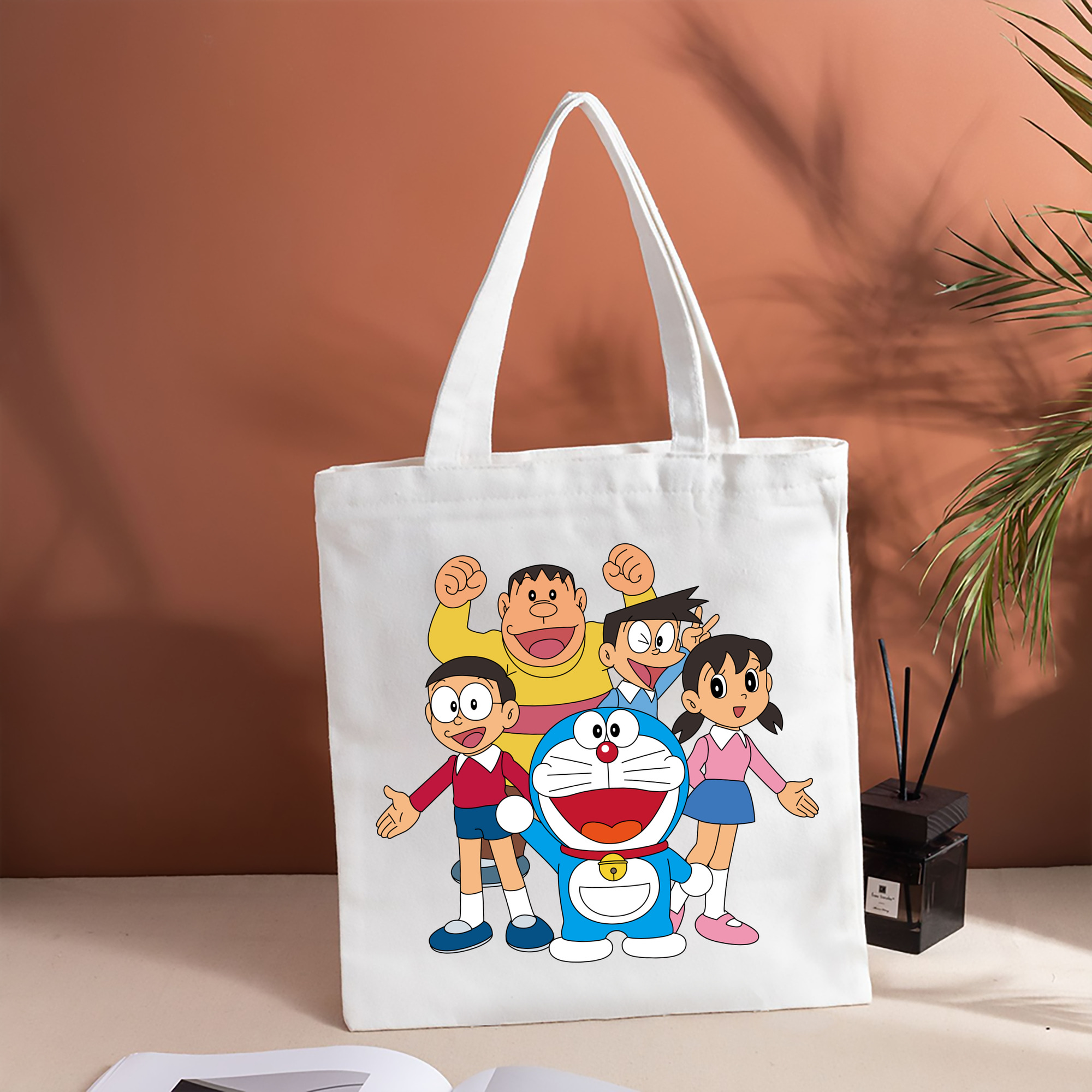 ドラえもん 骨川 スネ夫 Doraemon Honekawa Suneo 縦型キャンバス生地手提げバッグ　トートバッグ
