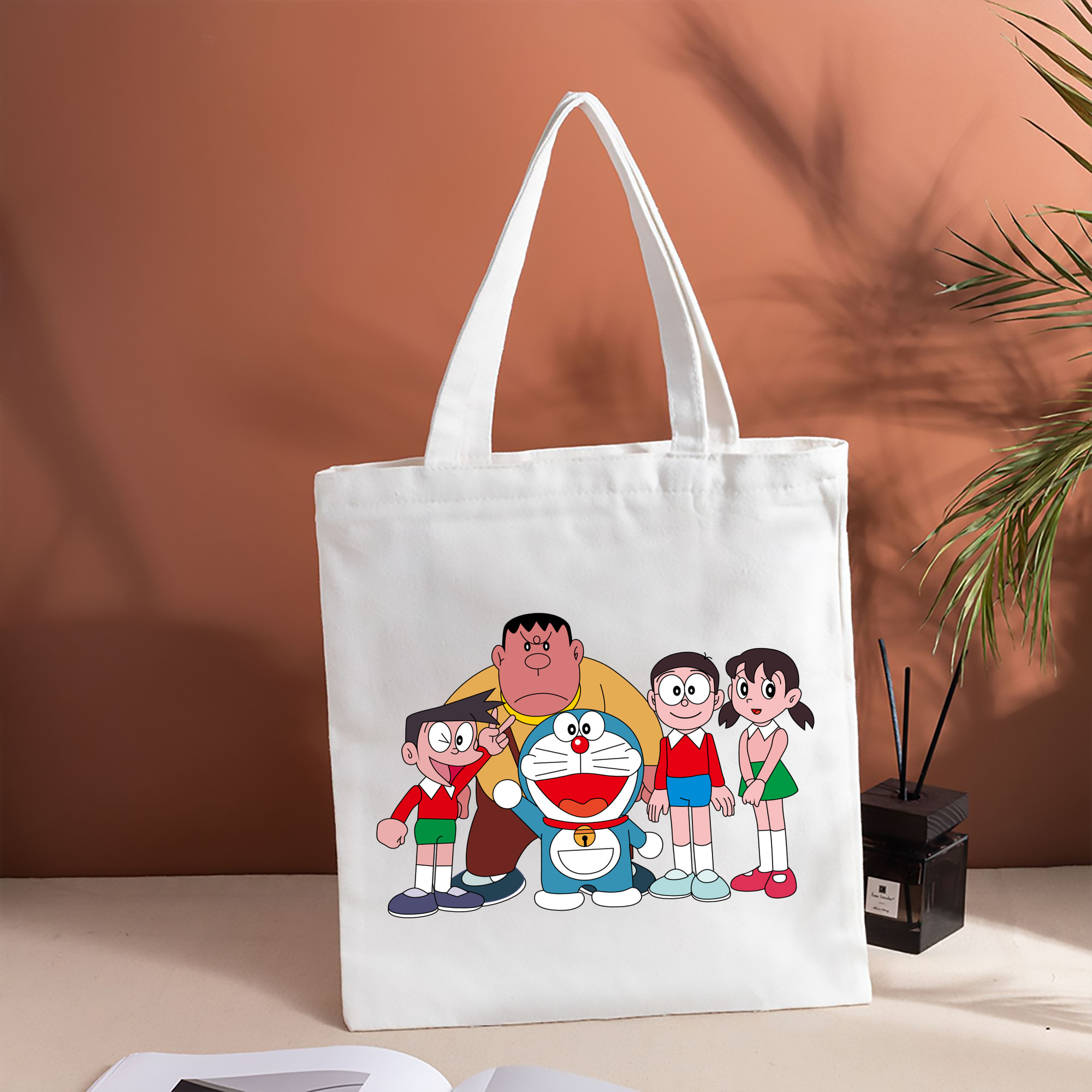 ドラえもん 骨川 スネ夫 Doraemon Honekawa Suneo 縦型キャンバス生地手提げバッグ　トートバッグ