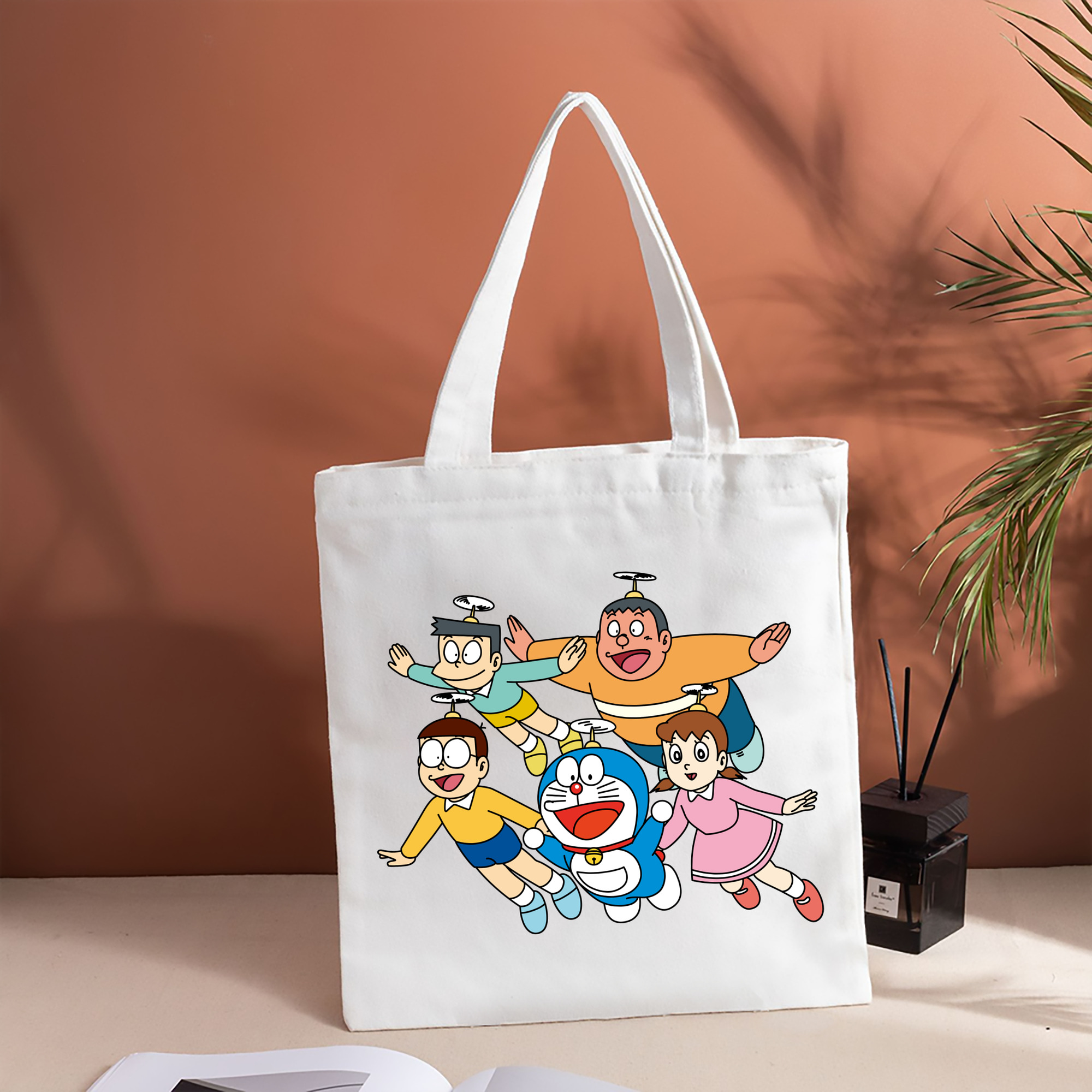 ドラえもん 骨川 スネ夫 Doraemon Honekawa Suneo 縦型キャンバス生地手提げバッグ　トートバッグ
