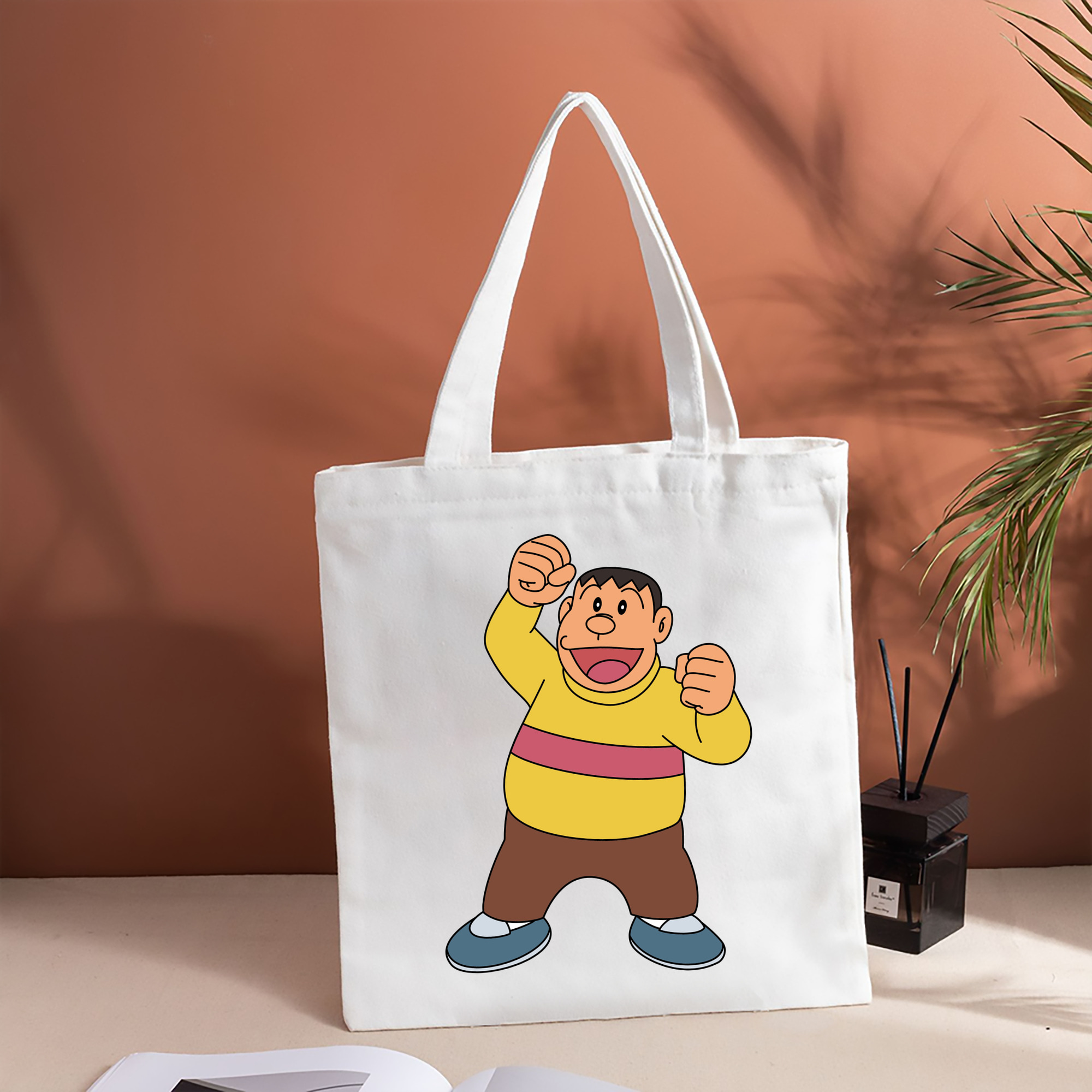 ドラえもん 剛田武 Doraemon Gouta Takeshi 縦型キャンバス生地手提げバッグ　トートバッグ