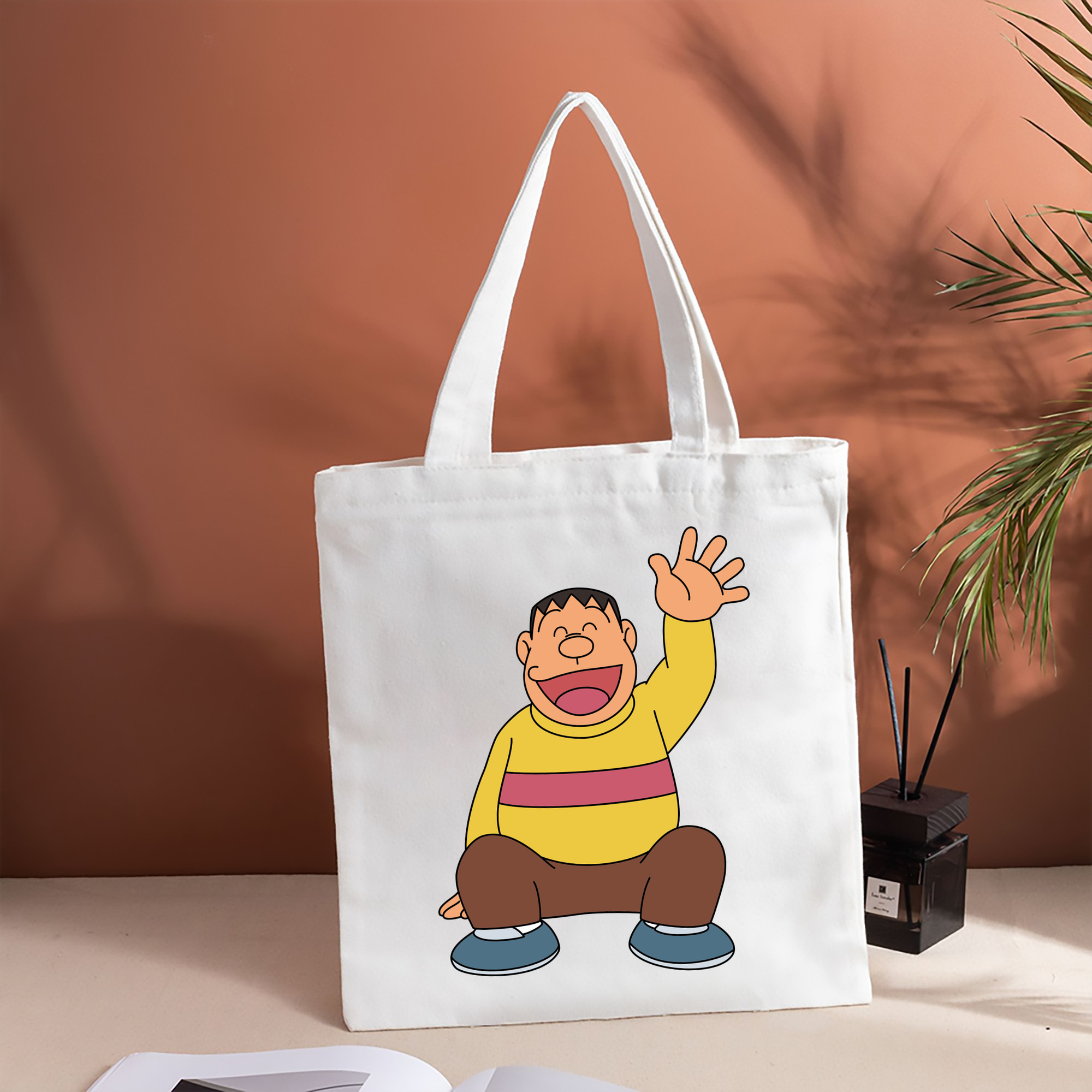 ドラえもん 剛田武 Doraemon Gouta Takeshi 縦型キャンバス生地手提げバッグ　トートバッグ