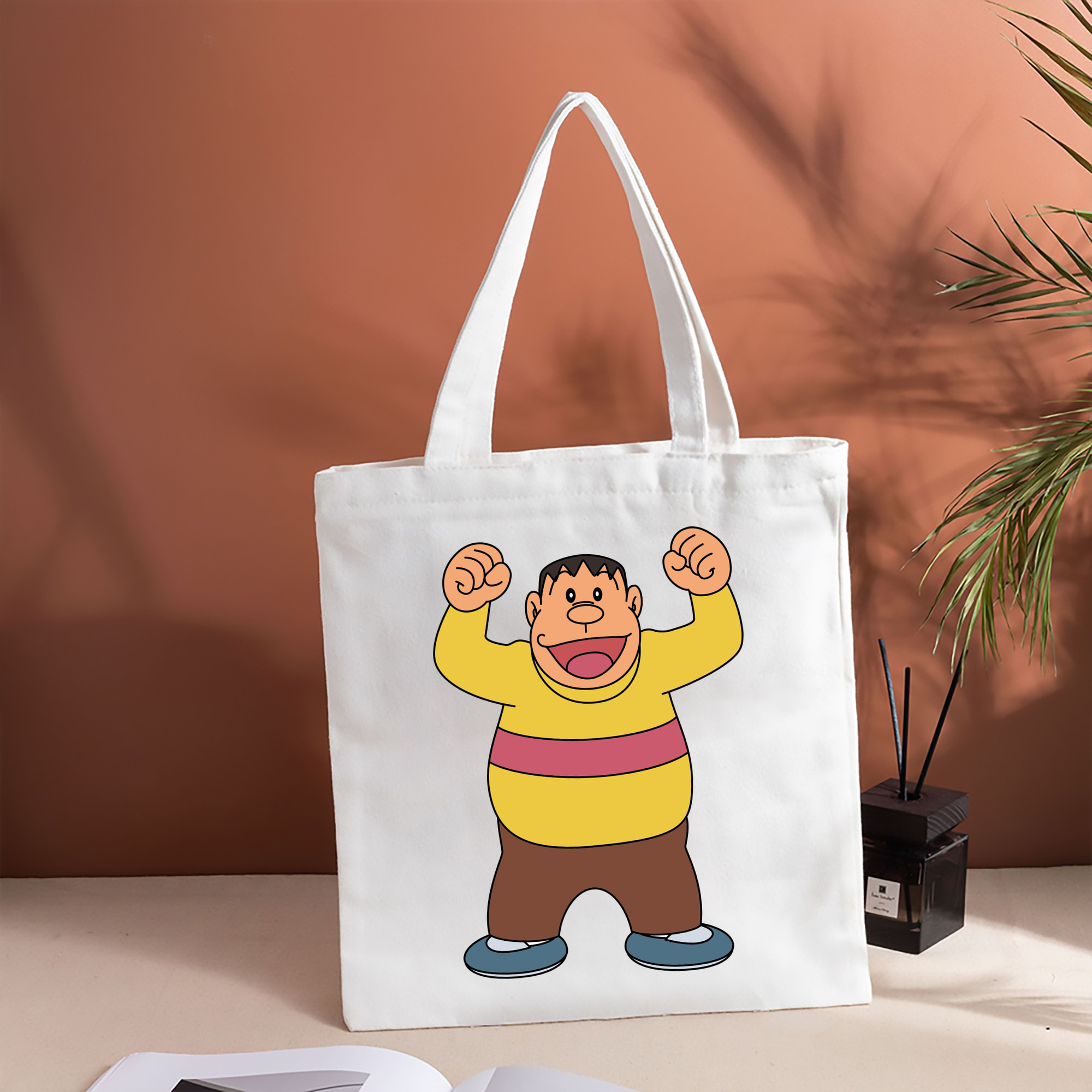 ドラえもん 剛田武 Doraemon Gouta Takeshi 縦型キャンバス生地手提げバッグ　トートバッグ