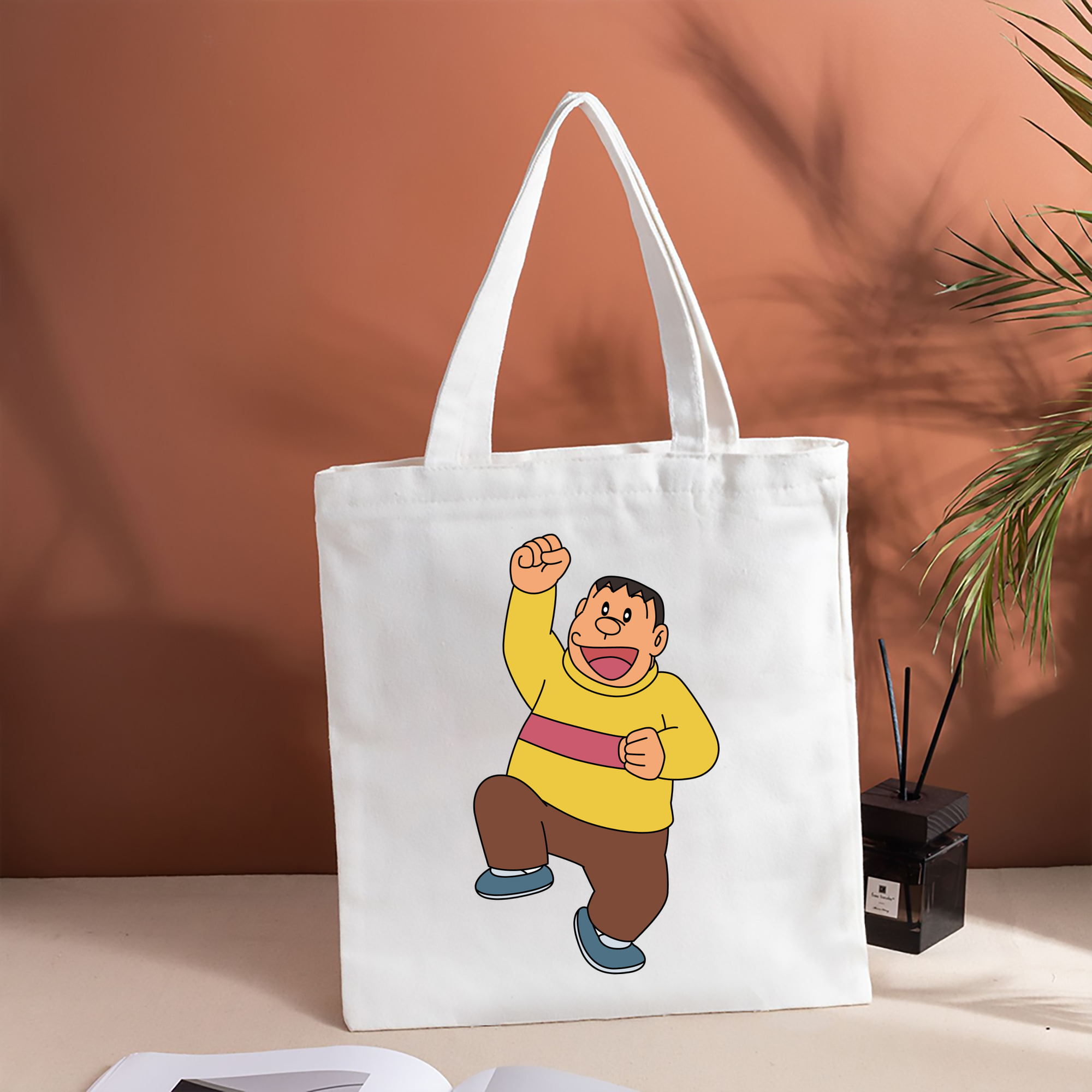 ドラえもん 剛田武 Doraemon Gouta Takeshi 縦型キャンバス生地手提げバッグ　トートバッグ