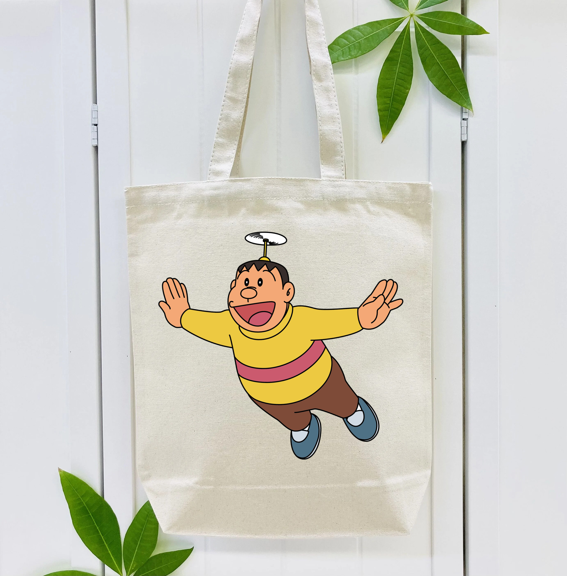 ドラえもん 剛田武 Doraemon Gouta Takeshi 縦型キャンバス生地手提げバッグ　トートバッグ