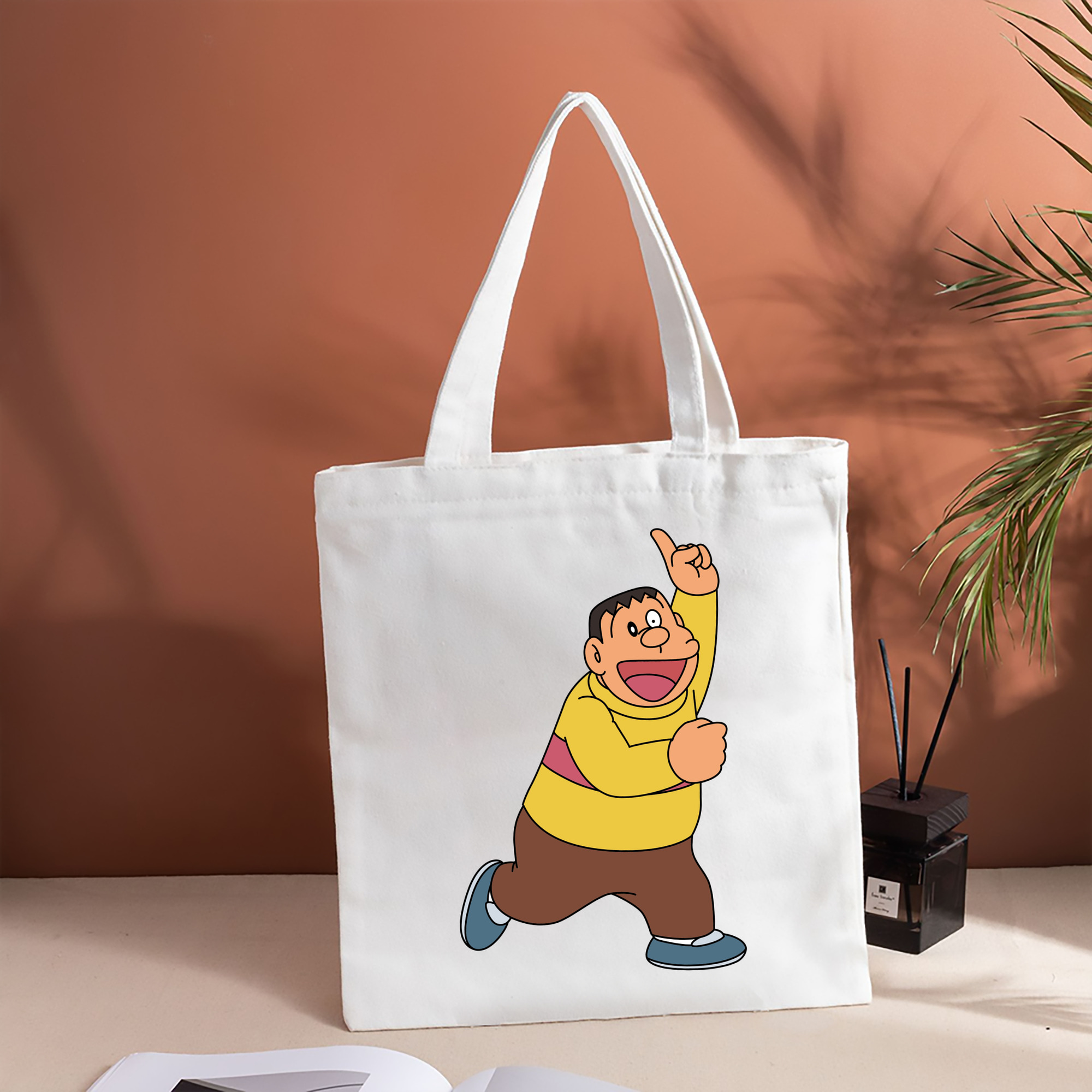 ドラえもん 剛田武 Doraemon Gouta Takeshi 縦型キャンバス生地手提げバッグ　トートバッグ