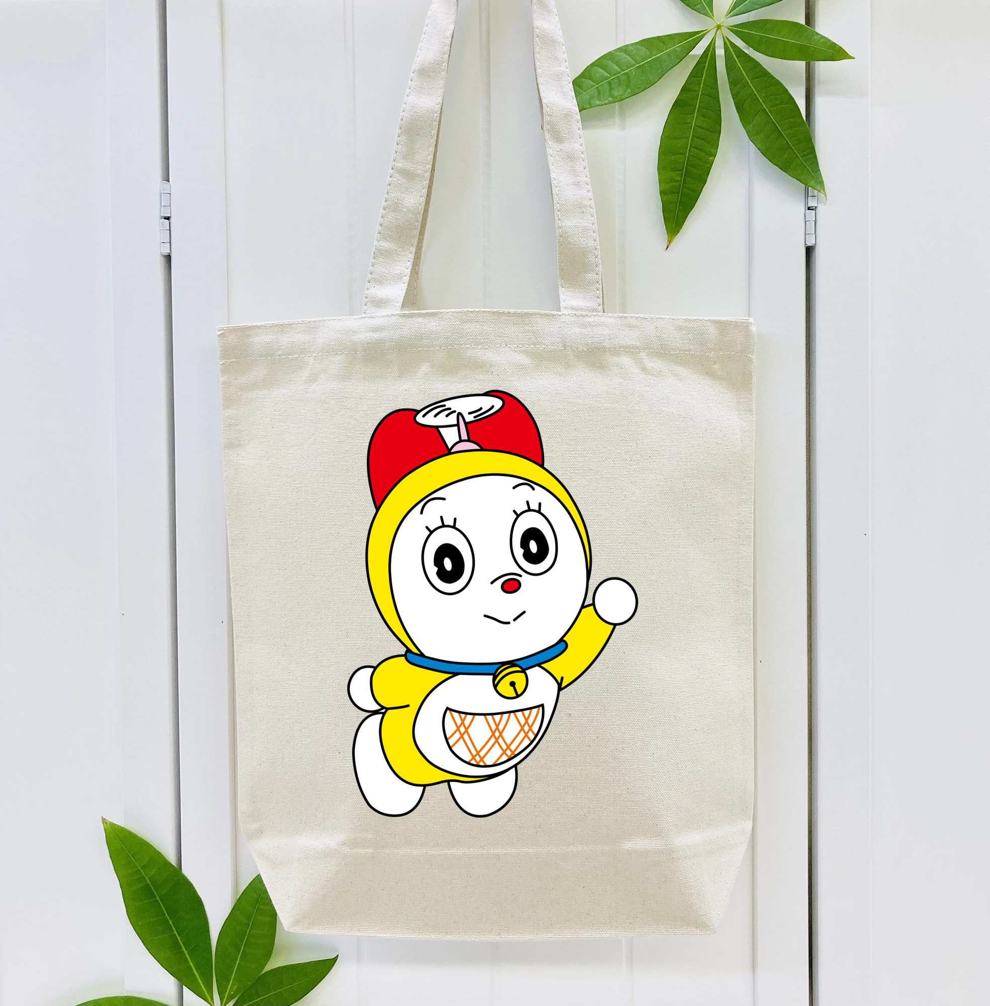 ドラえもん ドラミ Doraemon Dorami 縦型キャンバス生地手提げバッグ　トートバッグ