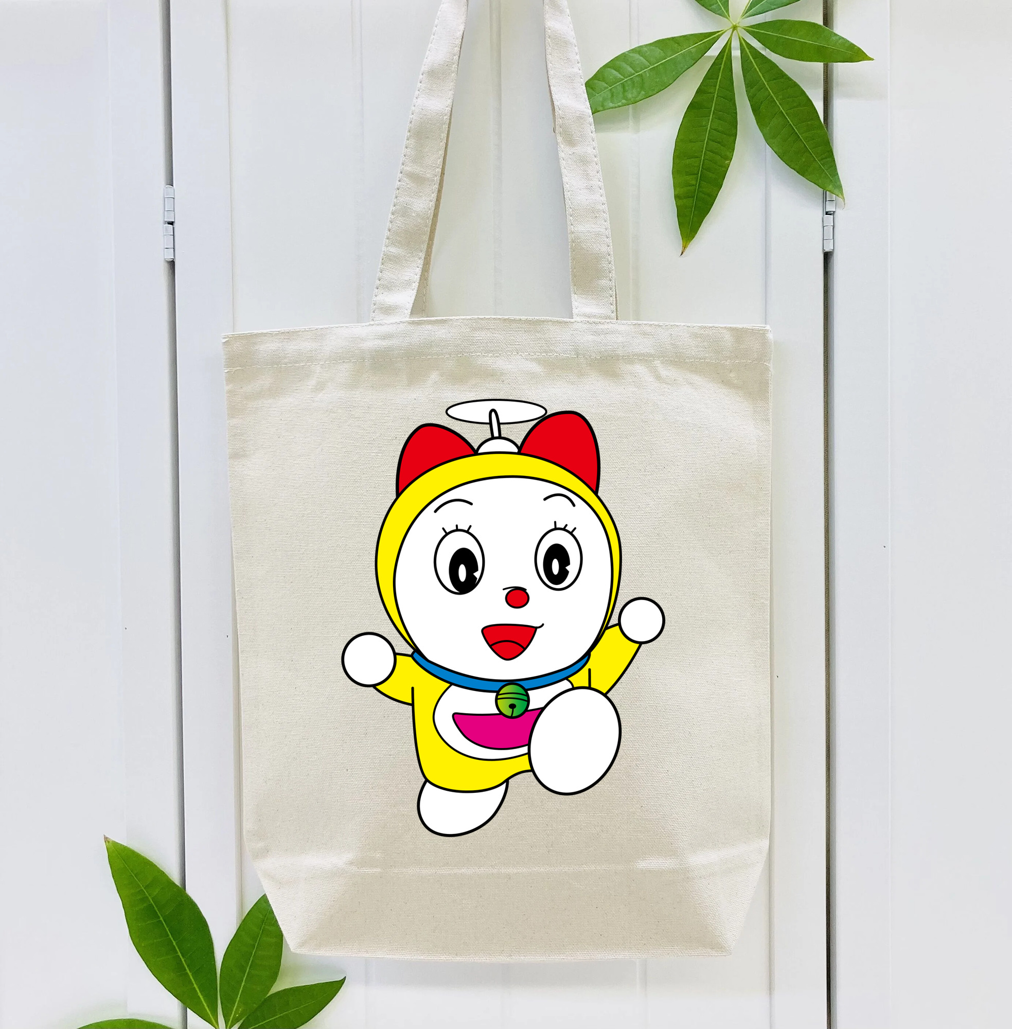 ドラえもん ドラミ Doraemon Dorami 縦型キャンバス生地手提げバッグ　トートバッグ