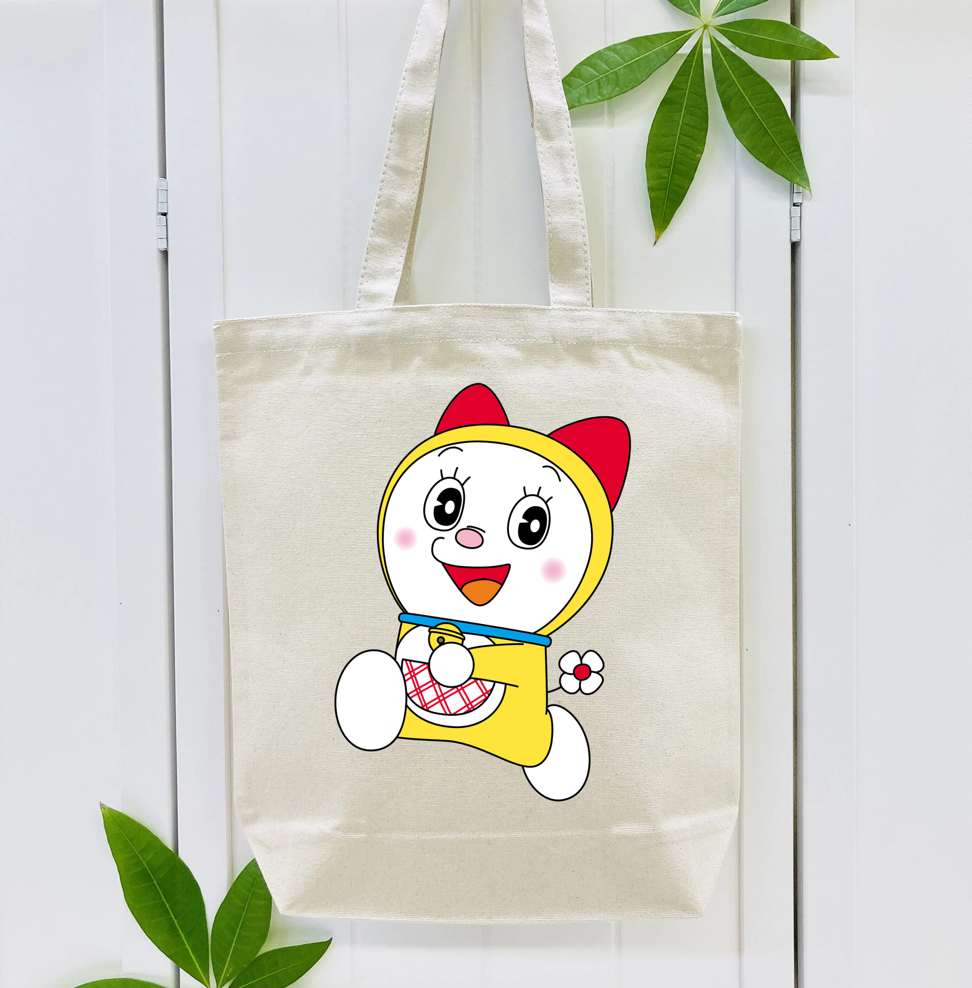 ドラえもん ドラミ Doraemon Dorami 縦型キャンバス生地手提げバッグ　トートバッグ