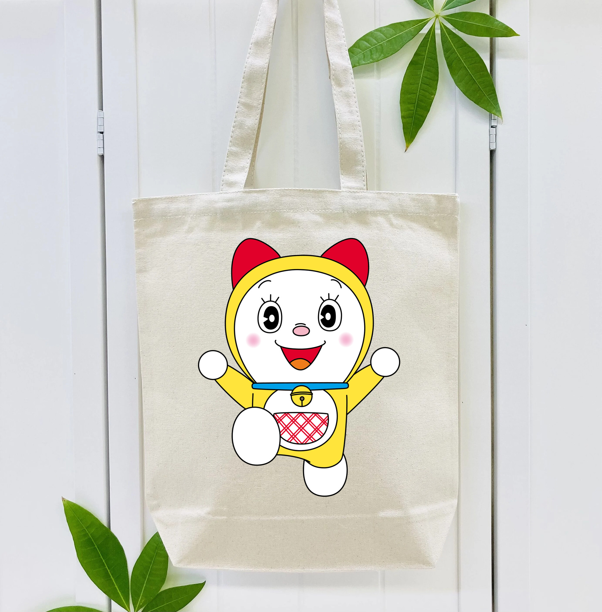 ドラえもん ドラミ Doraemon Dorami 縦型キャンバス生地手提げバッグ　トートバッグ