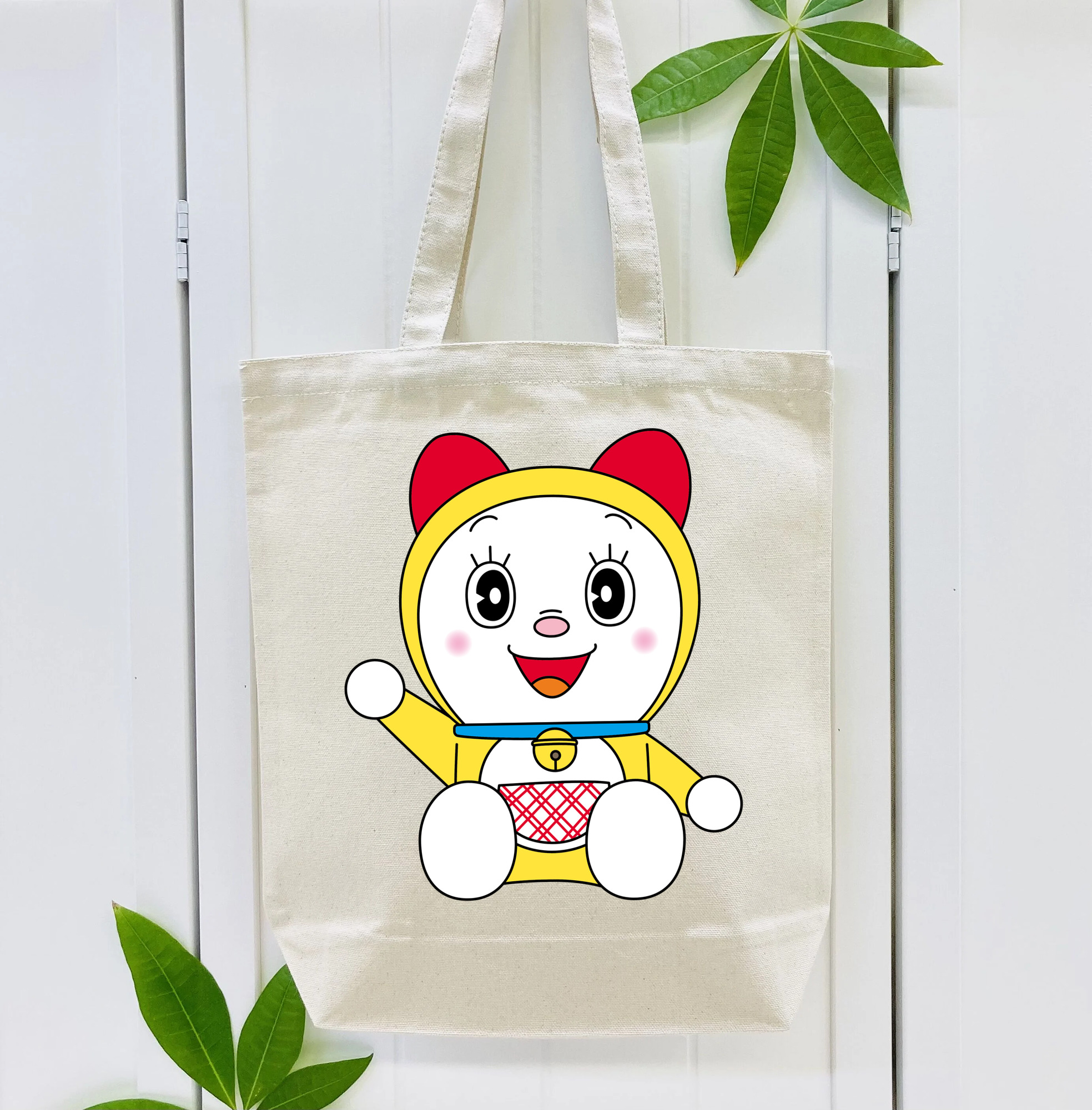 ドラえもん ドラミ Doraemon Dorami 縦型キャンバス生地手提げバッグ　トートバッグ