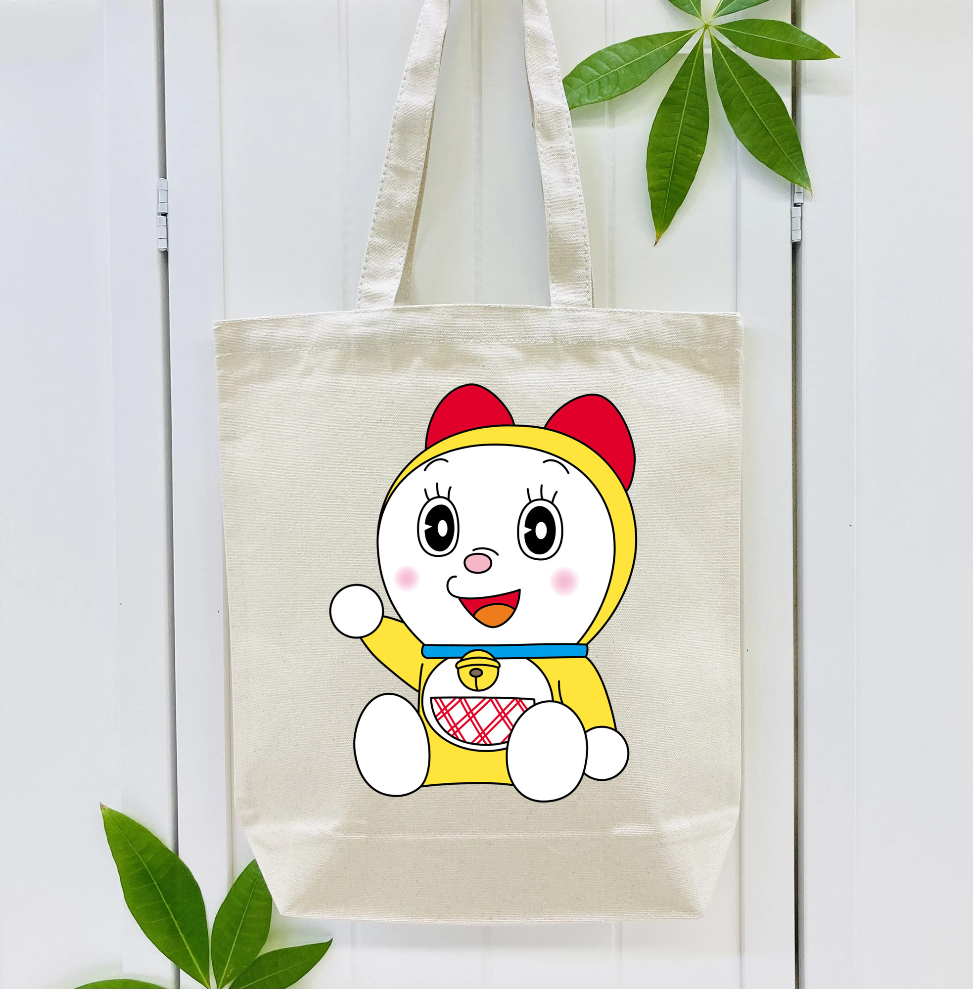 ドラえもん ドラミ Doraemon Dorami 縦型キャンバス生地手提げバッグ　トートバッグ